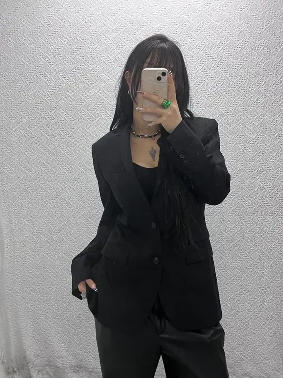 닐바렛 모던시크 스탠다드핏 울 블레이저 자켓 46 C07962 상품이미지2