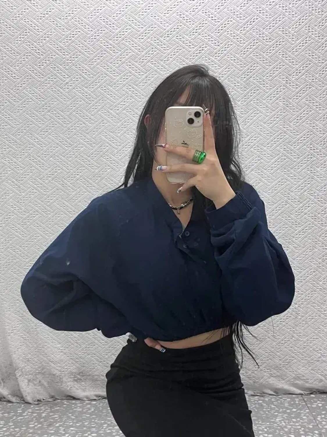 나이키 올드스쿨 키치 리폼 크롭 맨투맨 롱슬리브 L C07964 상품이미지1