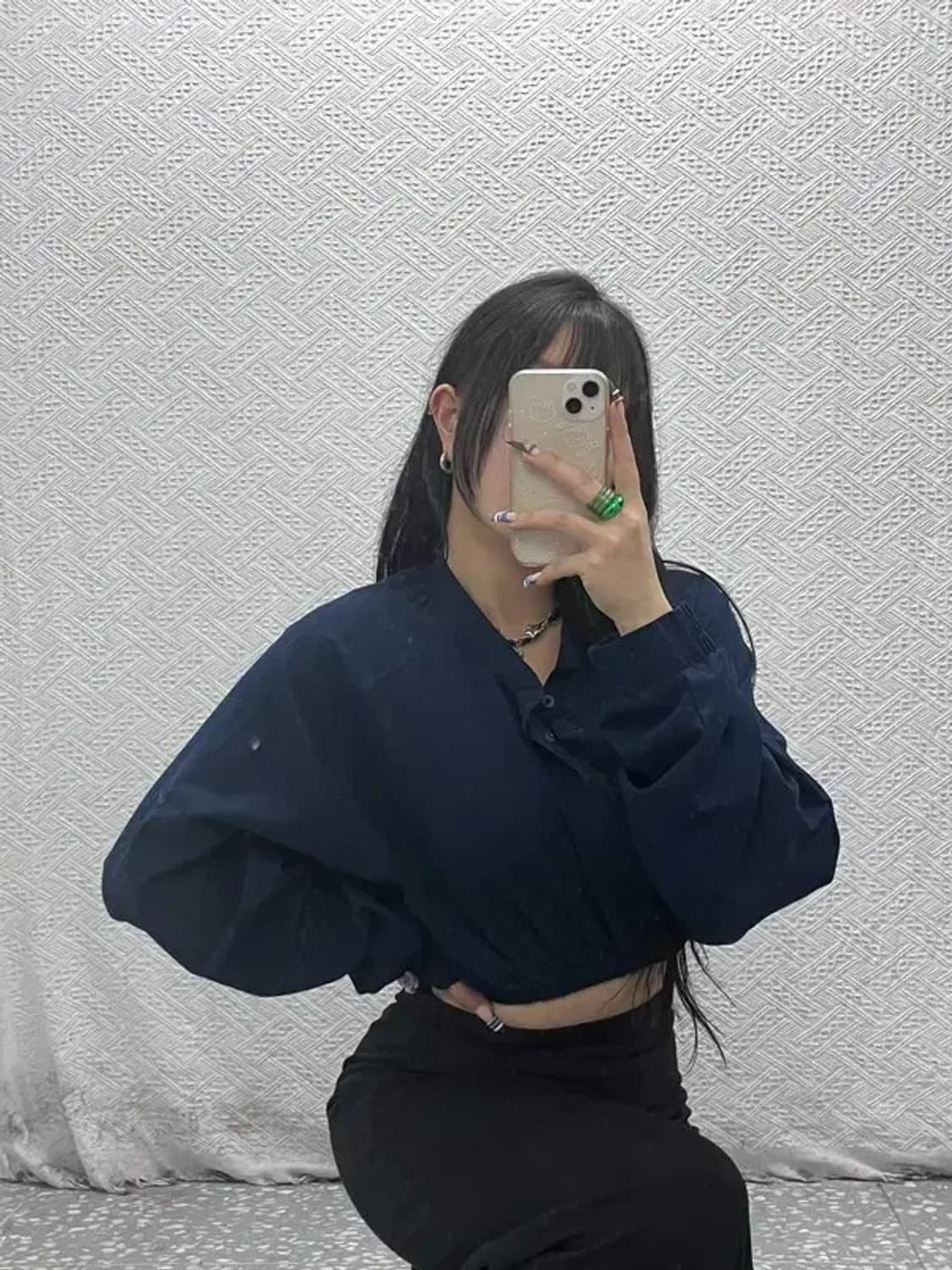 나이키 올드스쿨 키치 리폼 크롭 맨투맨 롱슬리브 L C07964 상품이미지2