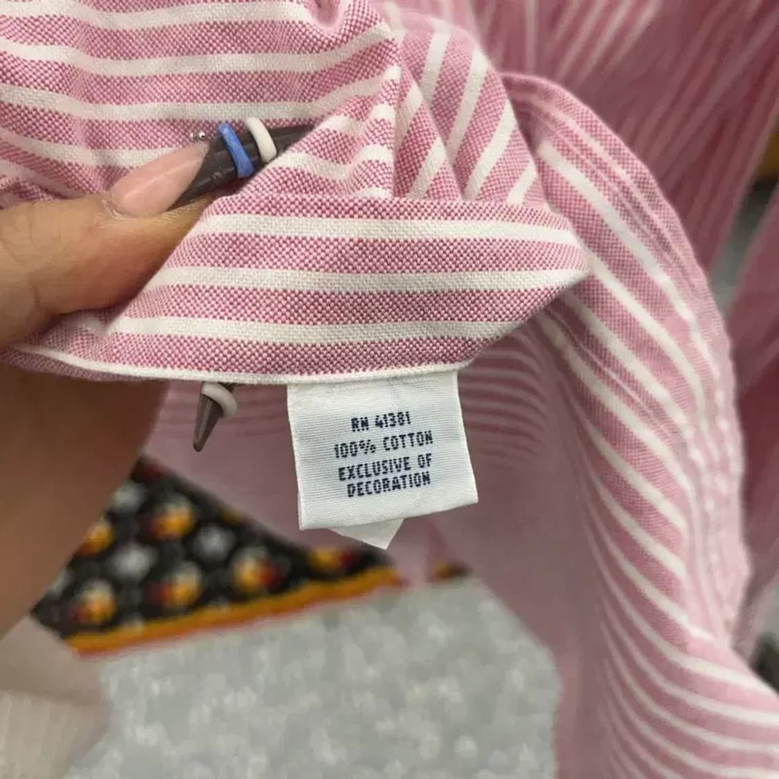 폴로 랄프로렌 레트로 키치 딸기우유 스트라이프 셔츠  L C07965 상품이미지6