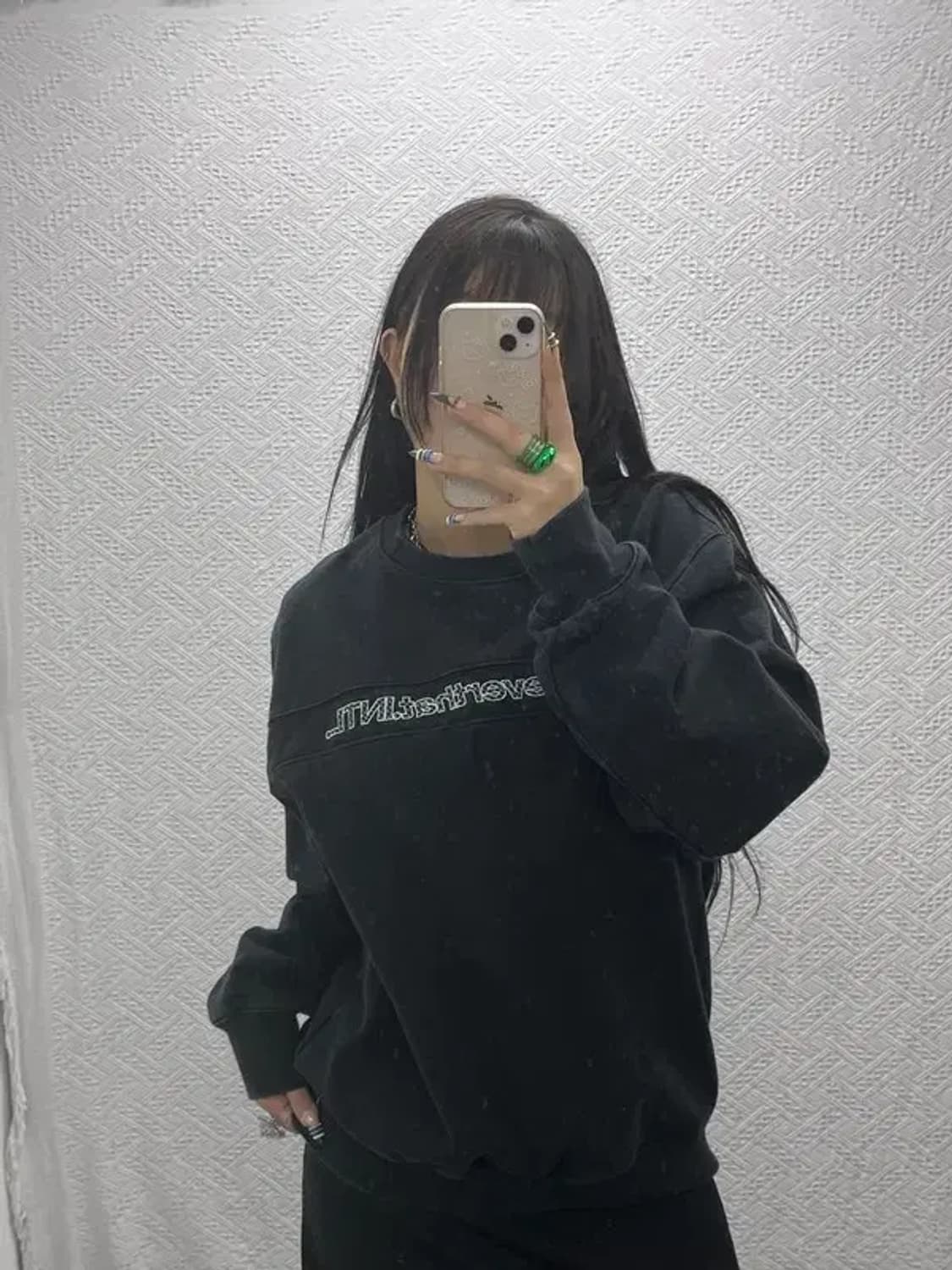 디스이즈네버댓 올드스쿨 유니크 키치 로고 기모 맨투맨 L C07971 상품이미지1