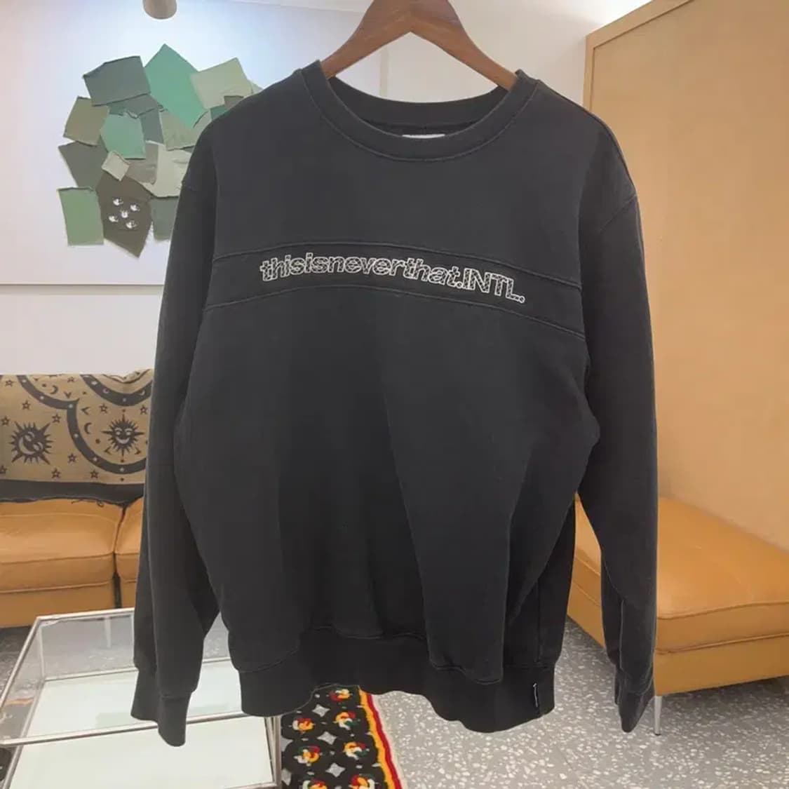 디스이즈네버댓 올드스쿨 유니크 키치 로고 기모 맨투맨 L C07971 상품이미지3