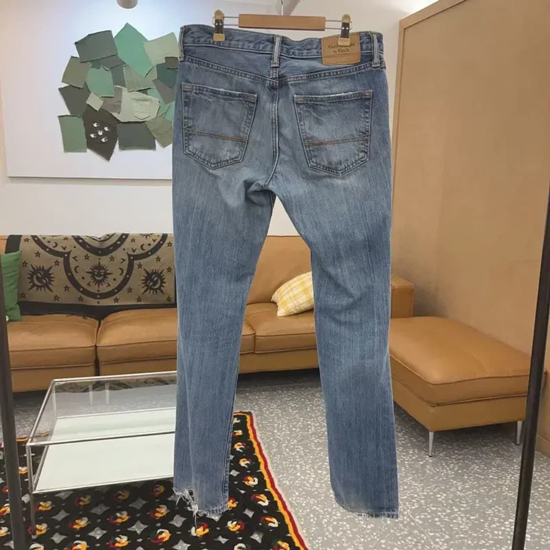 아베크롬비 빈티지 데미지 찢청 워싱 데님팬츠 30인치 C07979 상품이미지4