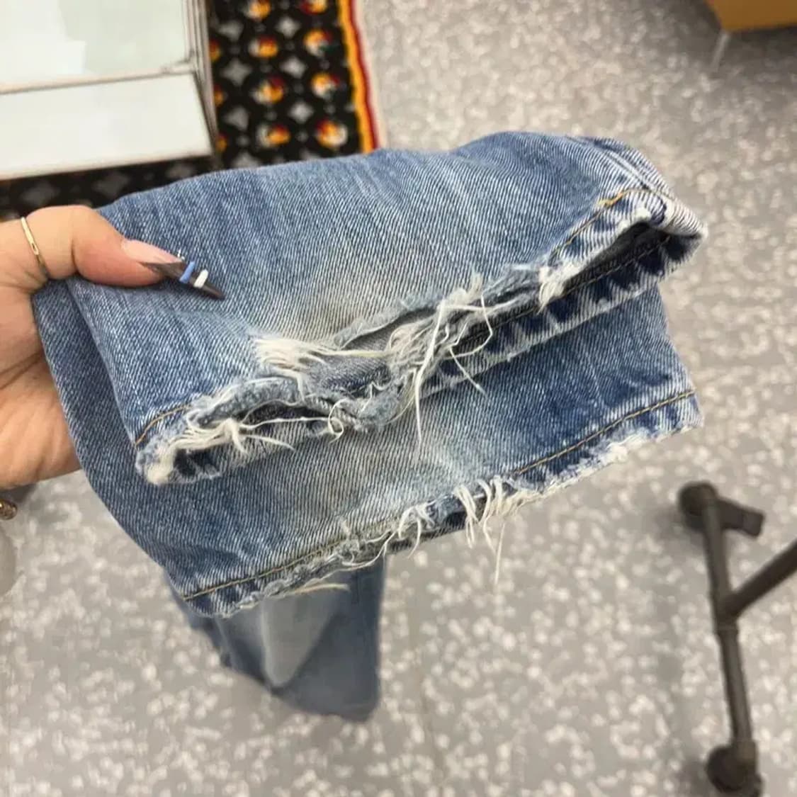 아베크롬비 빈티지 데미지 찢청 워싱 데님팬츠 30인치 C07979 상품이미지7