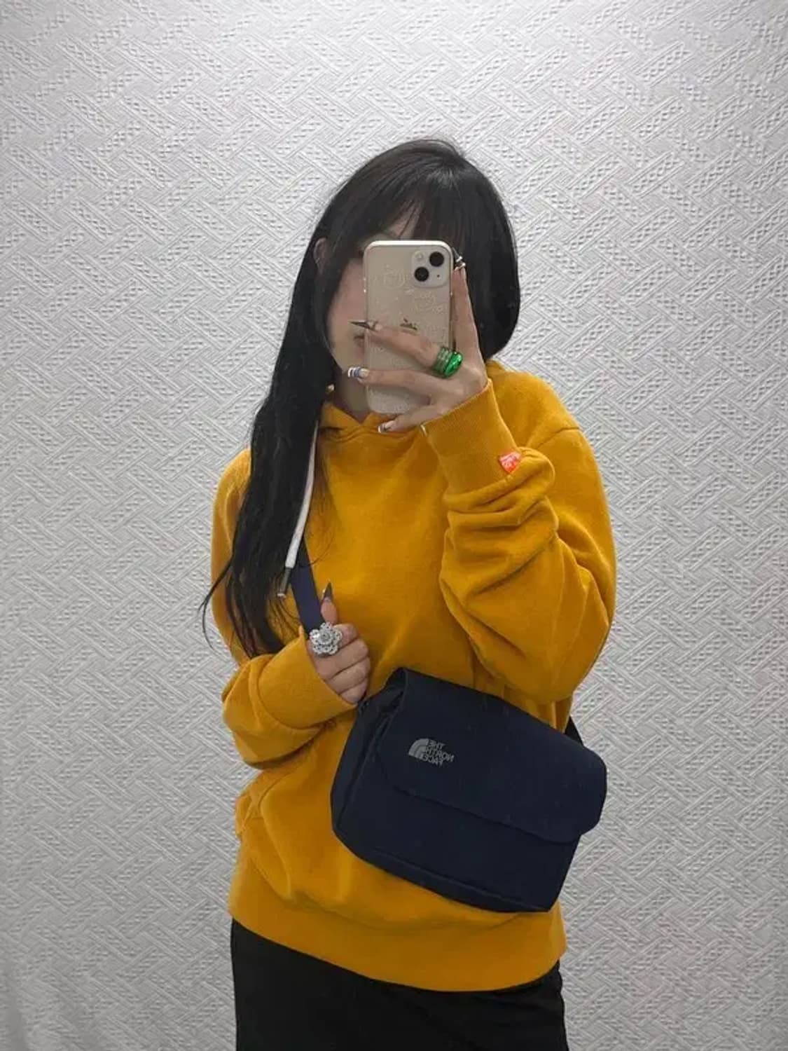 노스페이스 올드스쿨 스포티 네이비 크로스백 C07989 상품이미지1