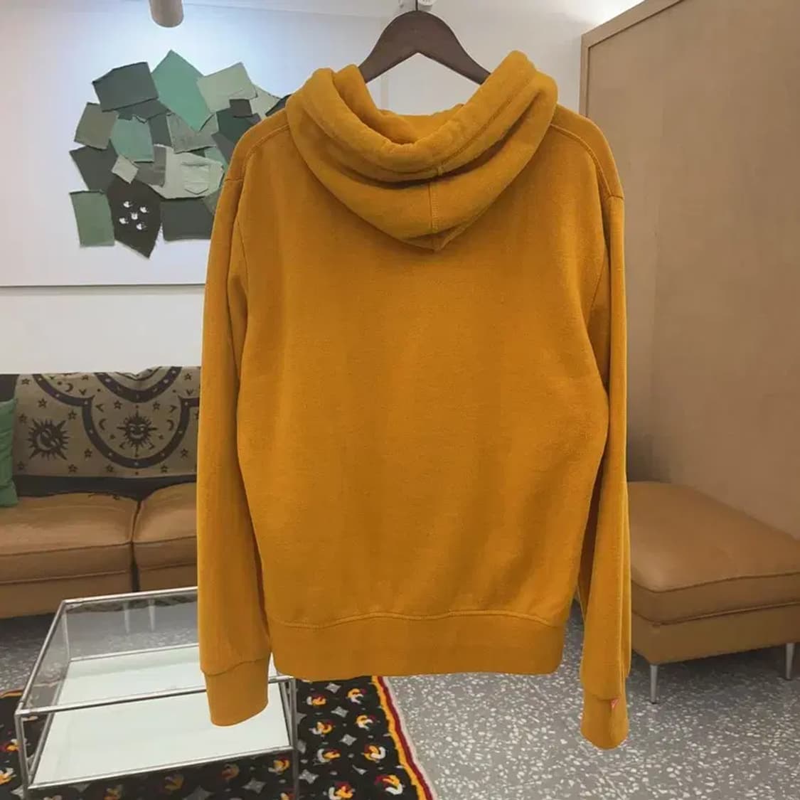 슈퍼드라이 레트로 자수로고 머스타드 약기모 후드티 L C07963 상품이미지4