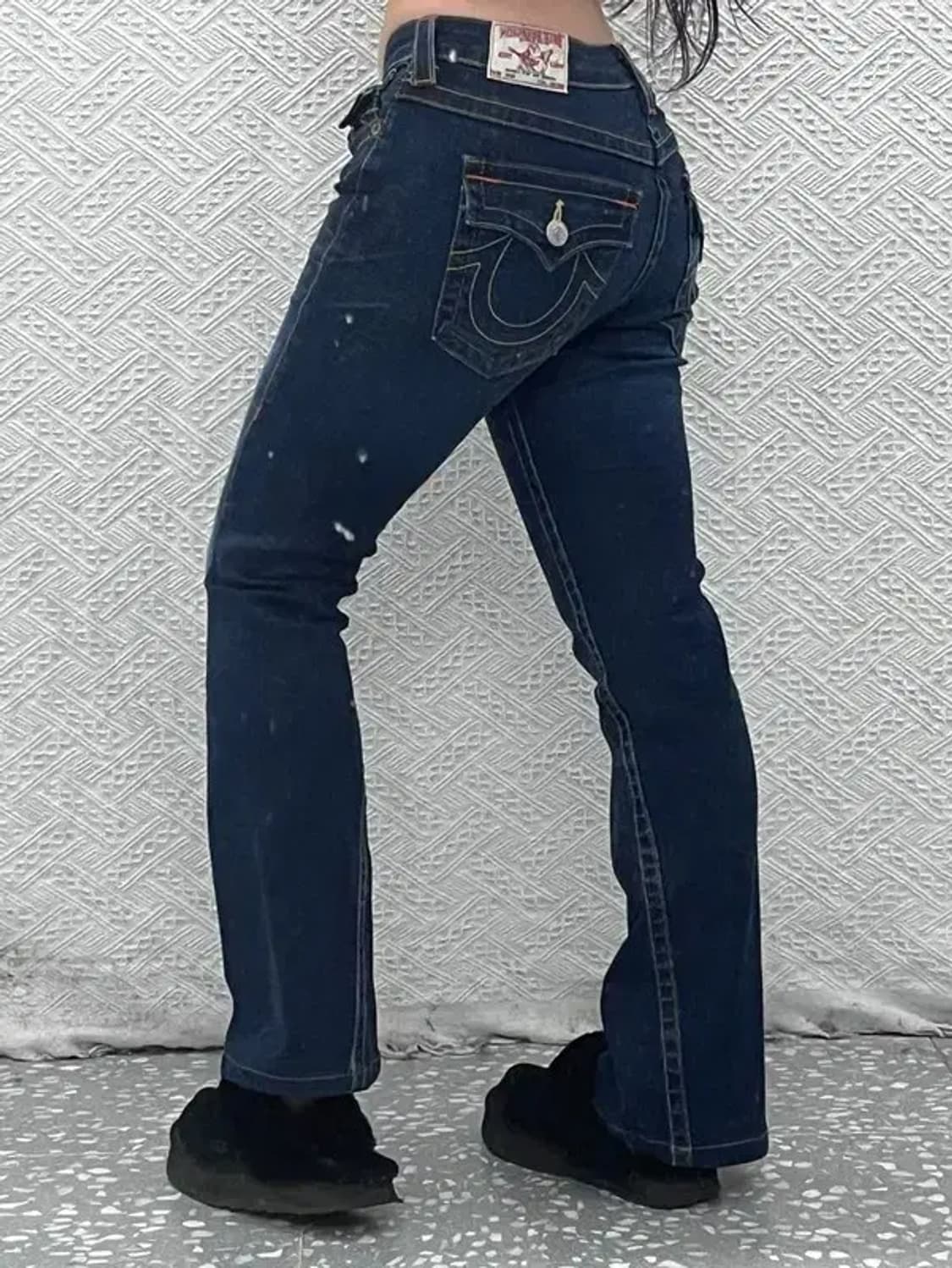 트루릴리젼 조이 스판 부츠컷 빈티지 워싱 데님팬츠 27인치 C07980 상품이미지1