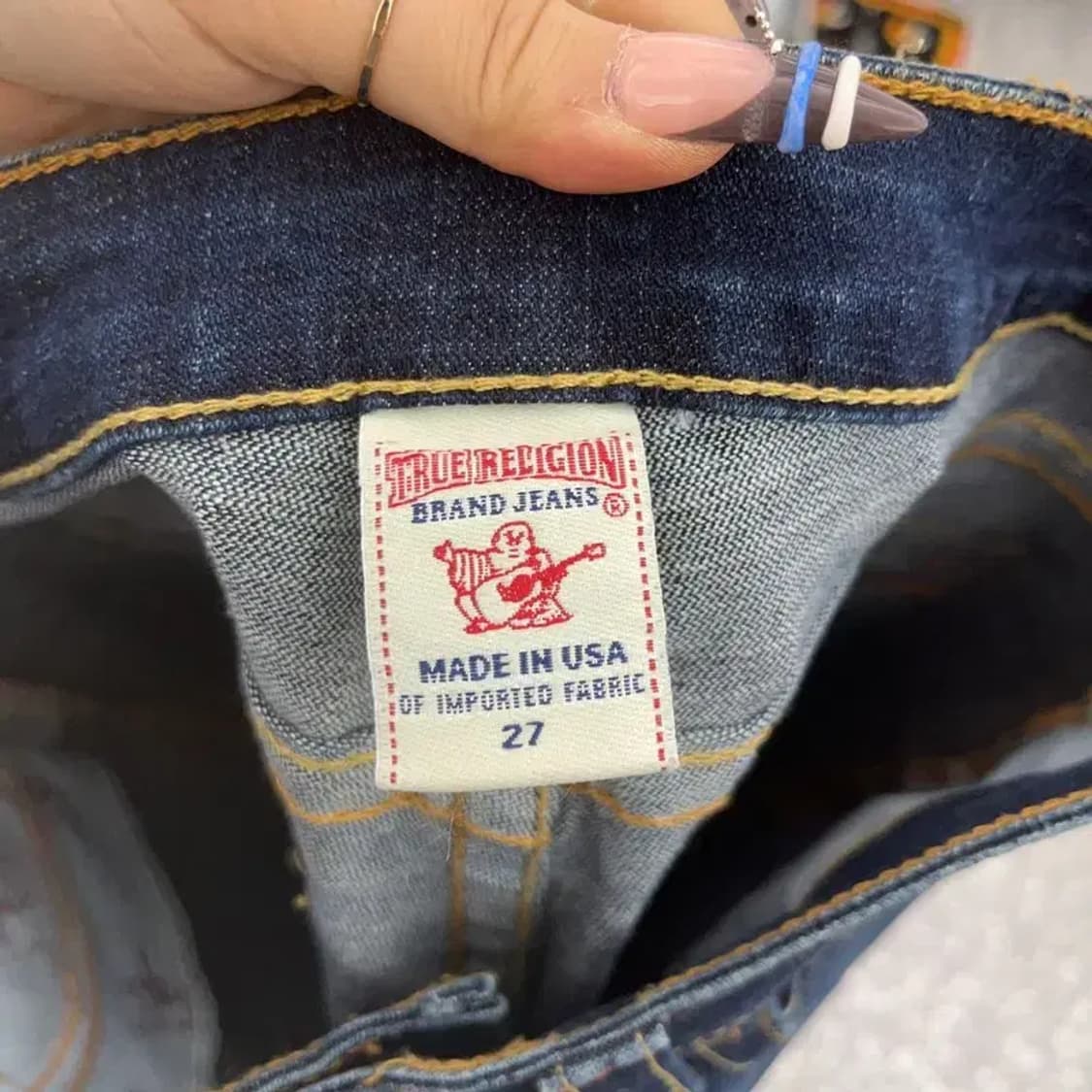 트루릴리젼 조이 스판 부츠컷 빈티지 워싱 데님팬츠 27인치 C07980 상품이미지6