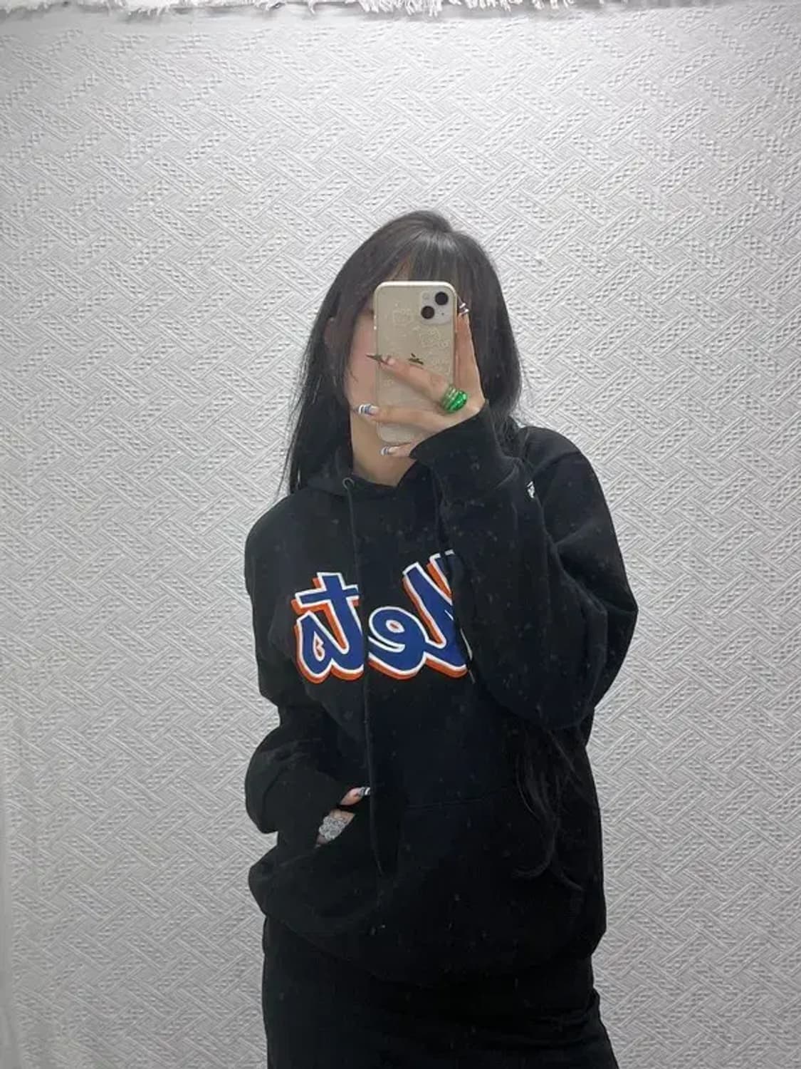 미첼앤네스 뉴욕메츠 올드스쿨 키치 기모 후드티 L C07966 상품이미지2