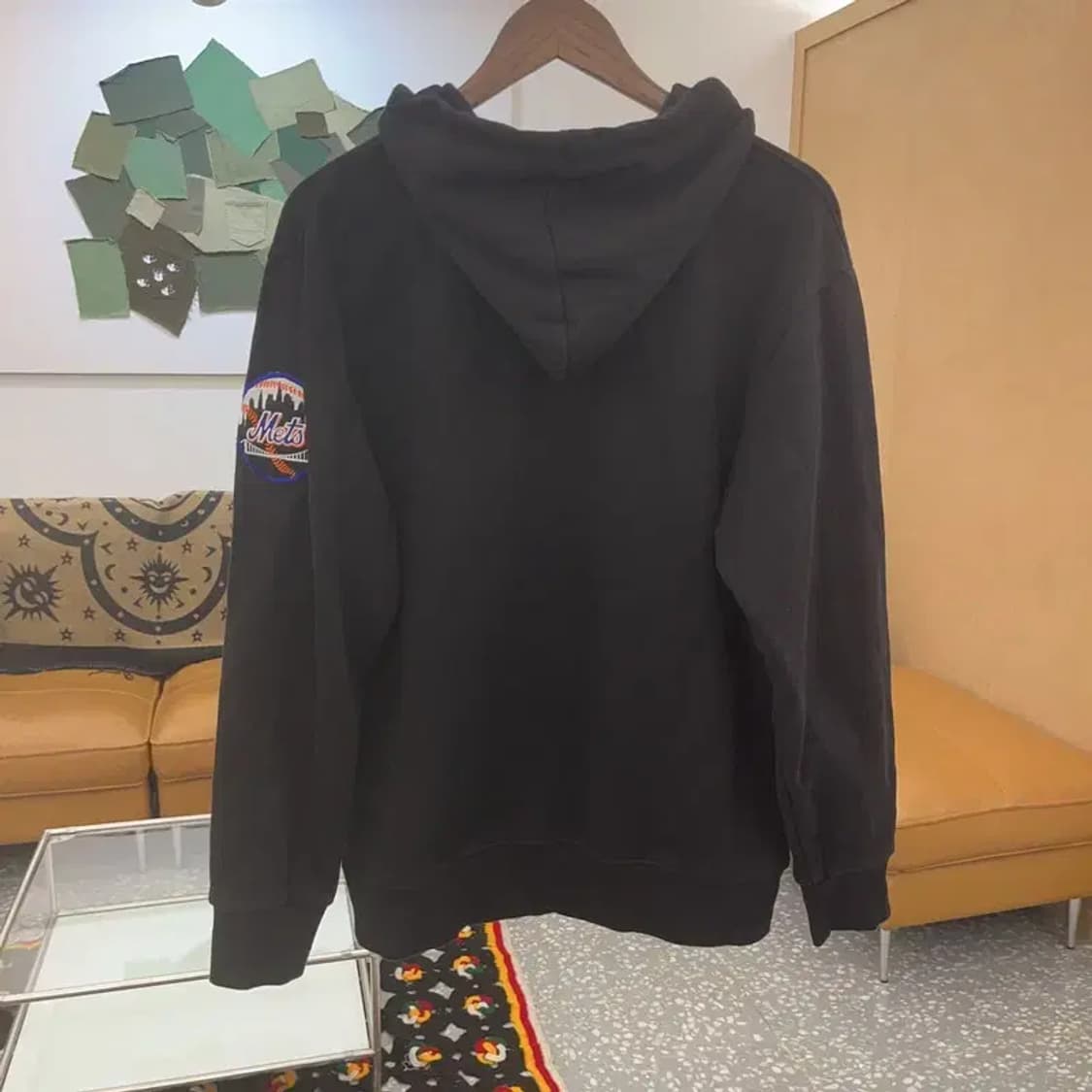 미첼앤네스 뉴욕메츠 올드스쿨 키치 기모 후드티 L C07966 상품이미지4