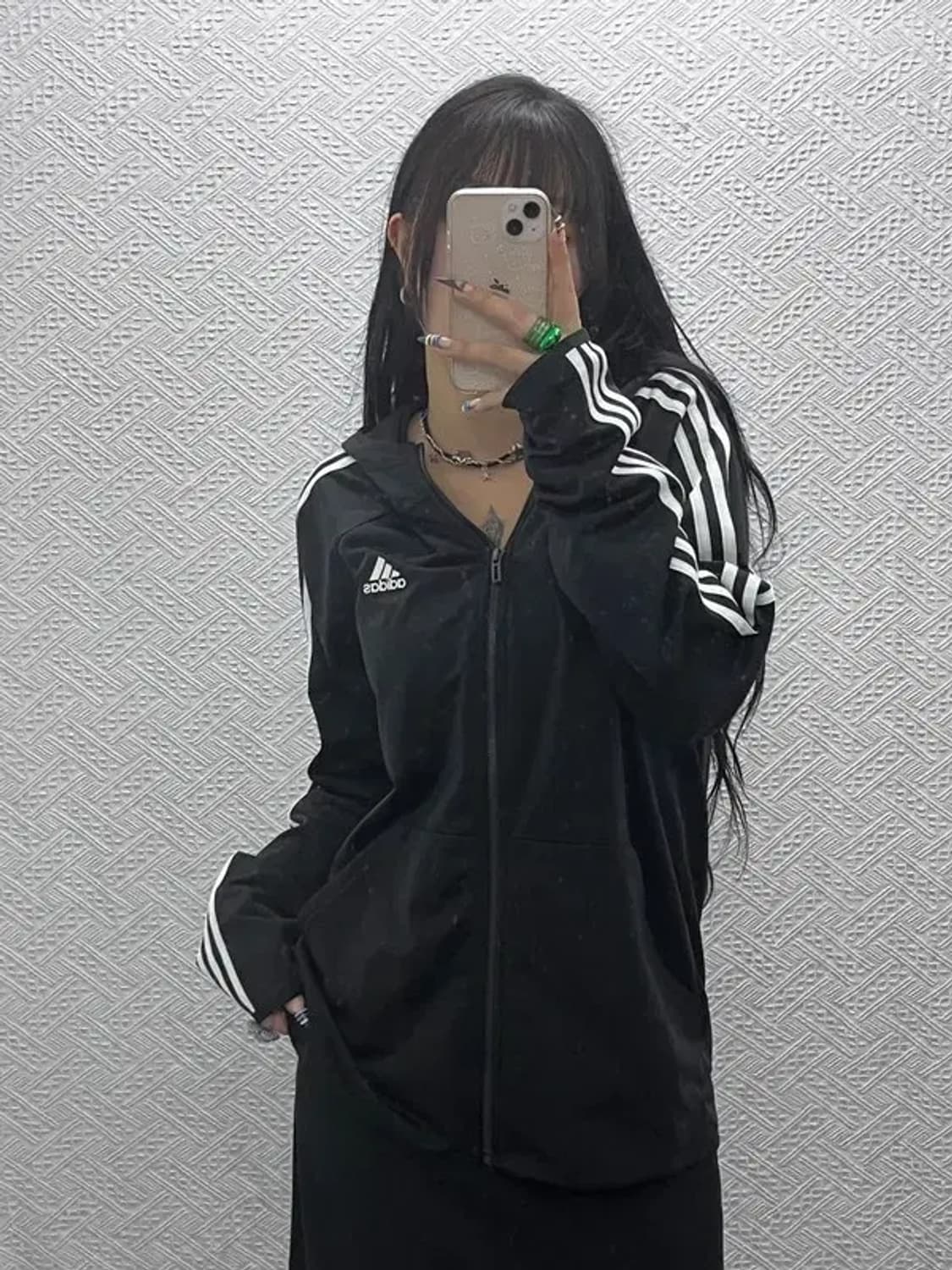 아디다스 올드스쿨 빈티지 후드 져지 집업 100 C07976 상품이미지2