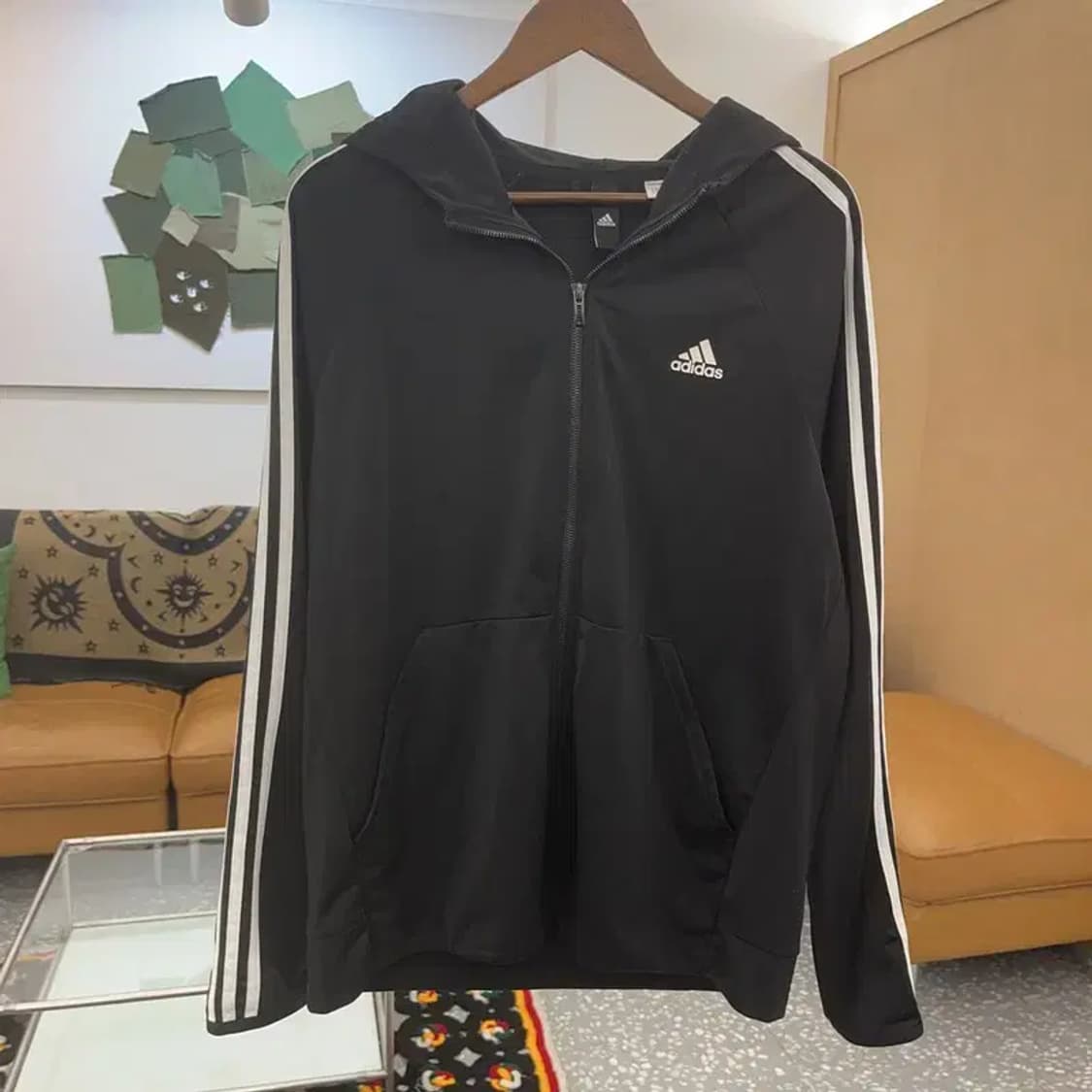 아디다스 올드스쿨 빈티지 후드 져지 집업 100 C07976 상품이미지3