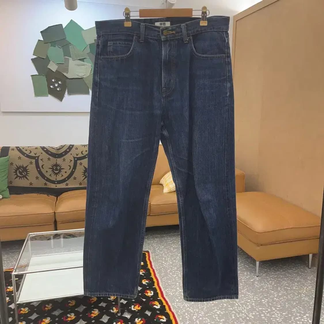 유니클로 U 르메르 모던 캐주얼 데님팬츠 32인치 C07981 상품이미지3