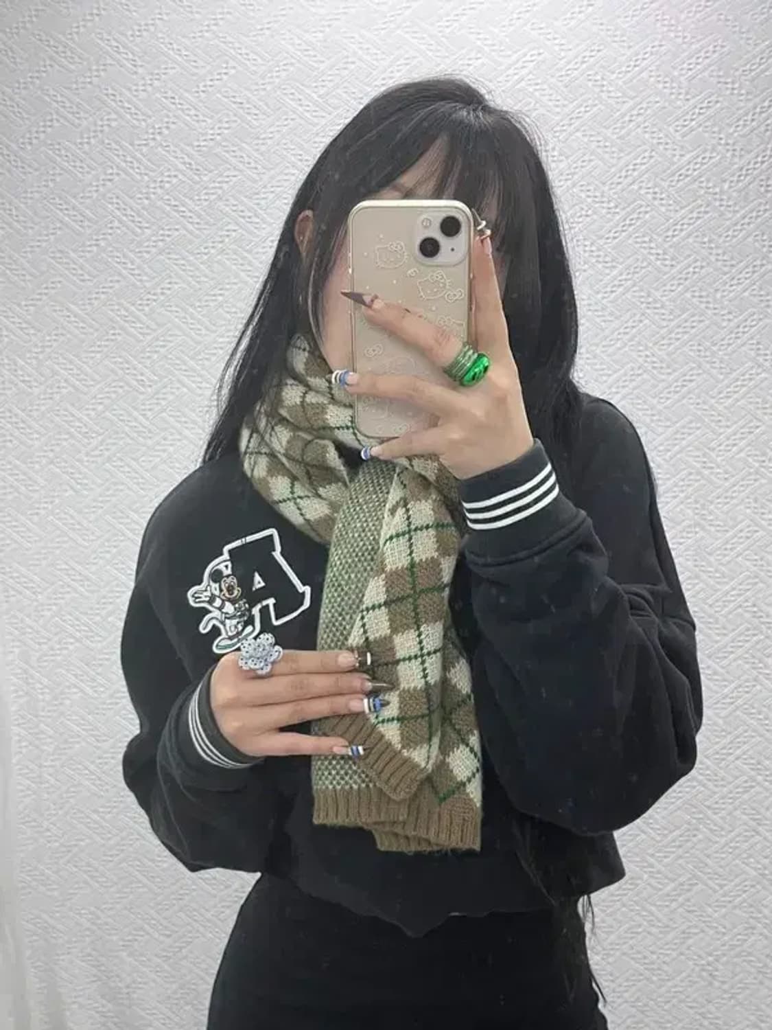 에잇세컨즈 빈티지 키치 아가일체크 목도리 F C07993 상품이미지1