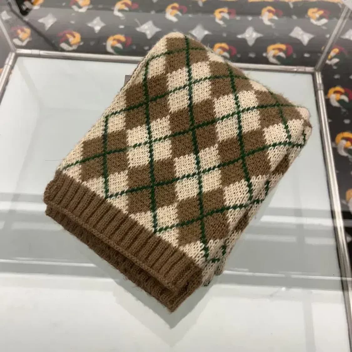 에잇세컨즈 빈티지 키치 아가일체크 목도리 F C07993 상품이미지3