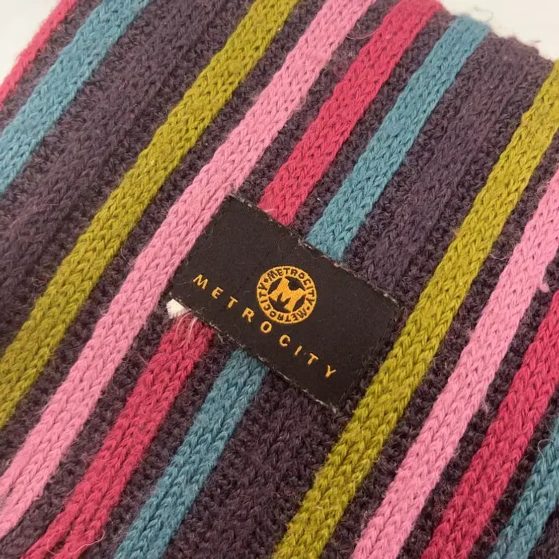 메트로시티 스트라이프 키치 멀티컬러 목도리 C07995 상품이미지4