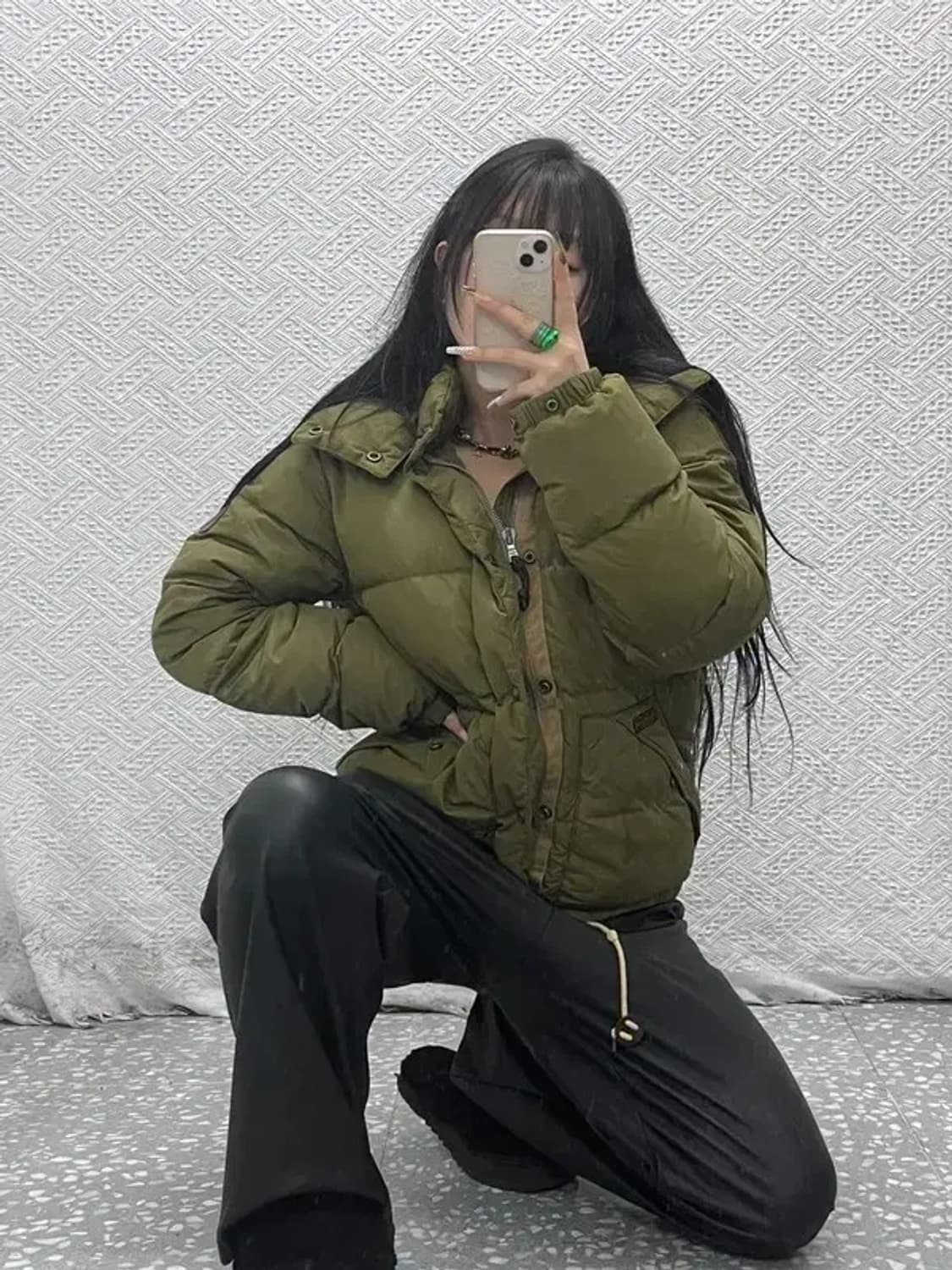 폴로 랄프로렌 올리브카키 오리털 푸퍼 패딩 S C07999 상품이미지2