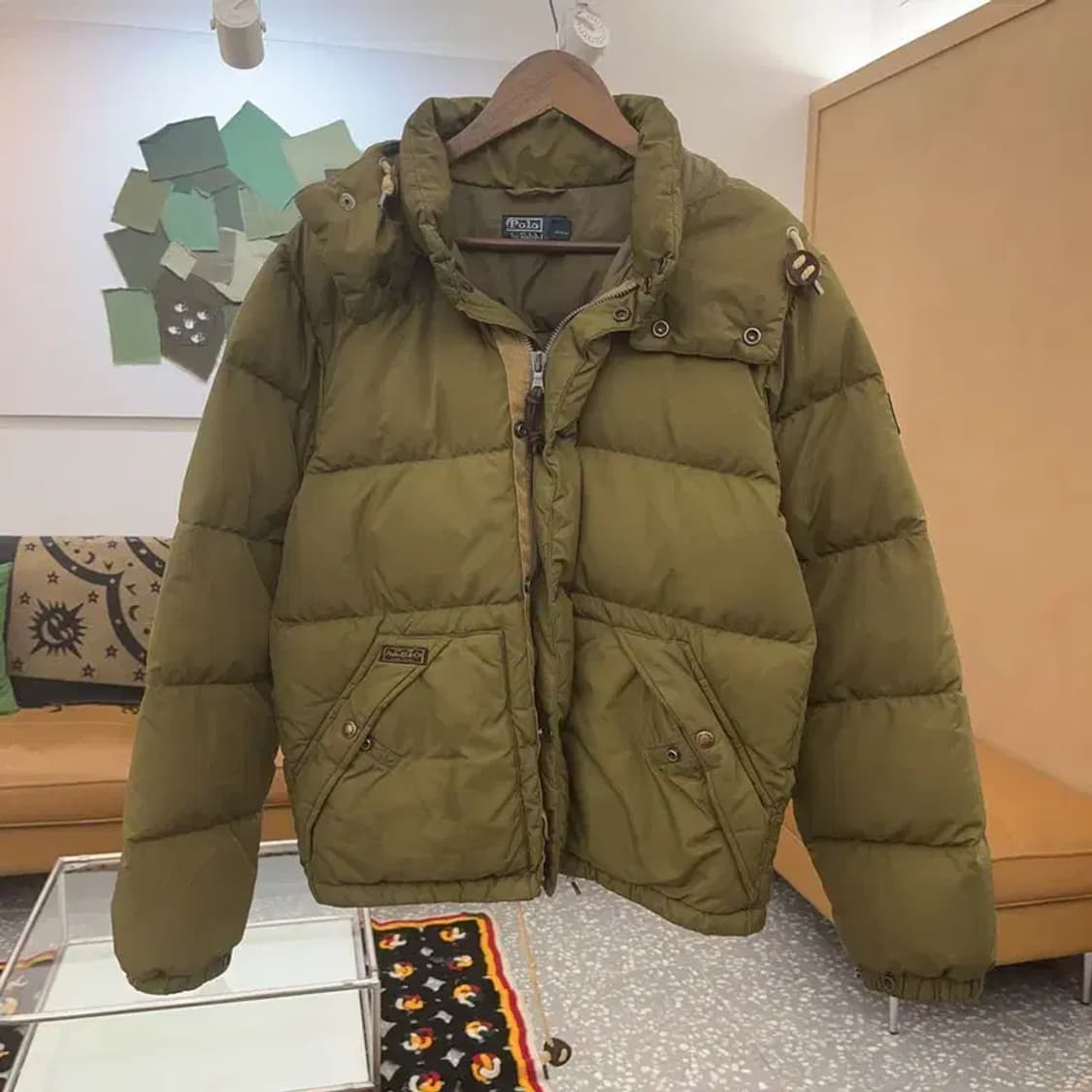 폴로 랄프로렌 올리브카키 오리털 푸퍼 패딩 S C07999 상품이미지3