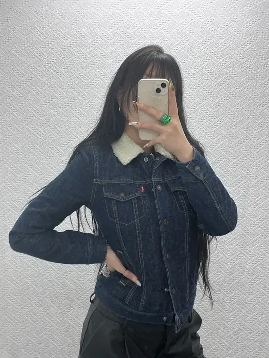 리바이스 빈티지 쉐르파 양털 데님자켓 XS C08001 상품이미지1