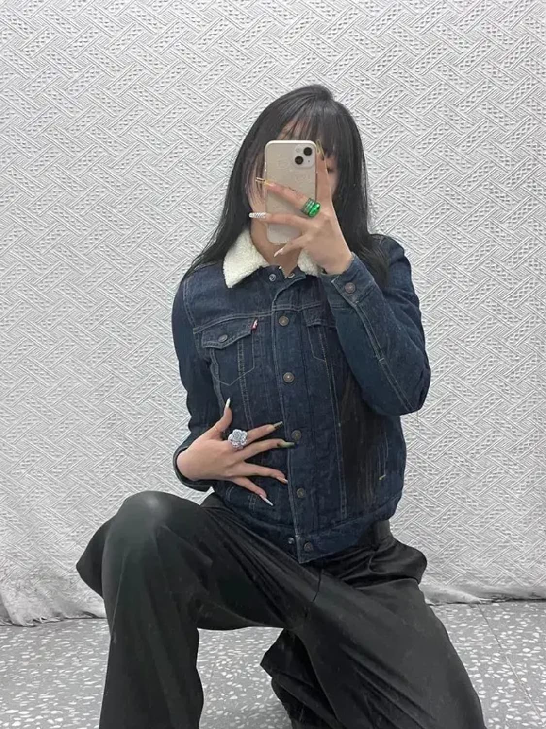 리바이스 빈티지 쉐르파 양털 데님자켓 XS C08001 상품이미지2