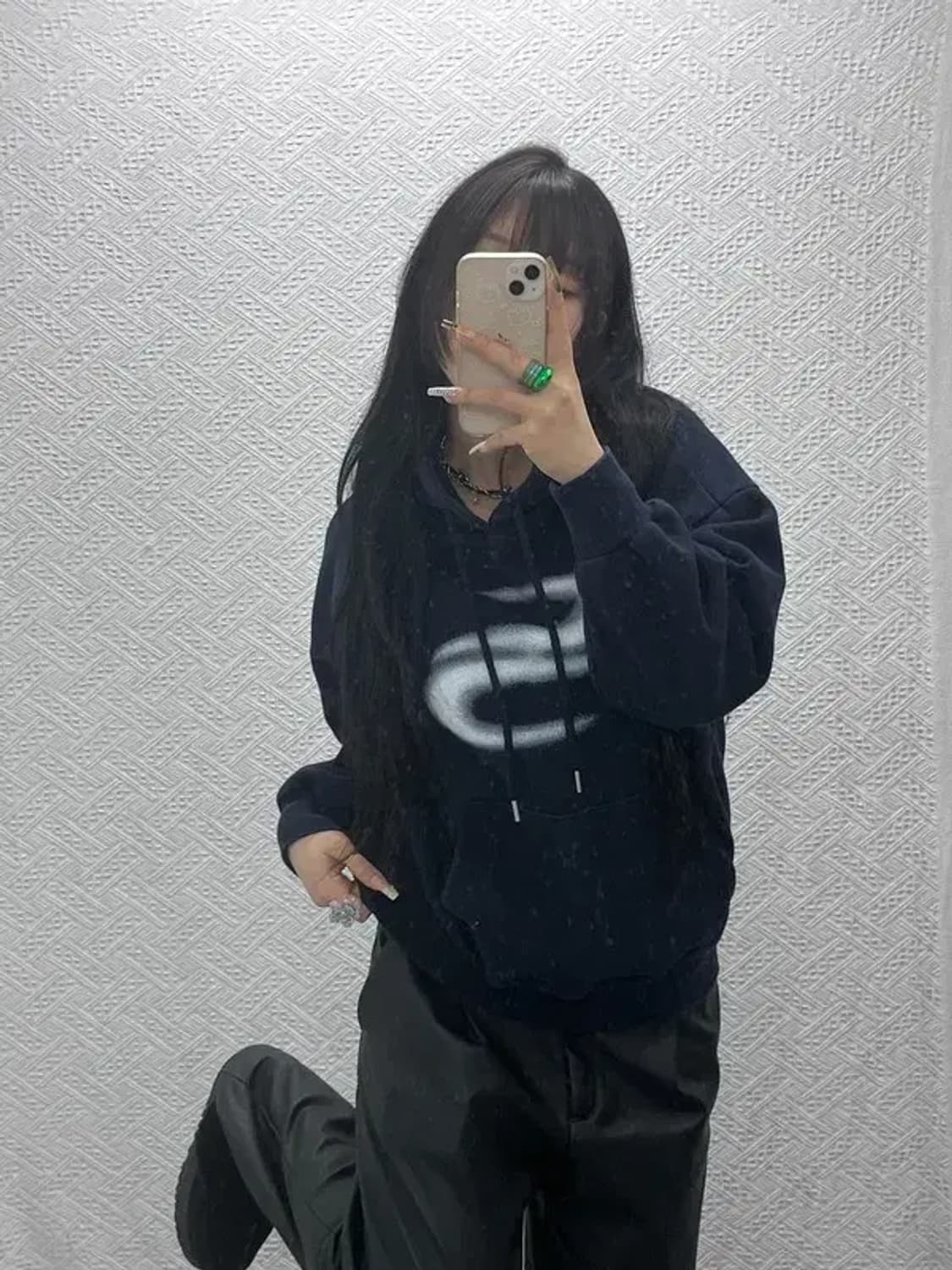 소라노 올드스쿨 스트릿 힙합 약기모 후드티 L C08003 상품이미지1