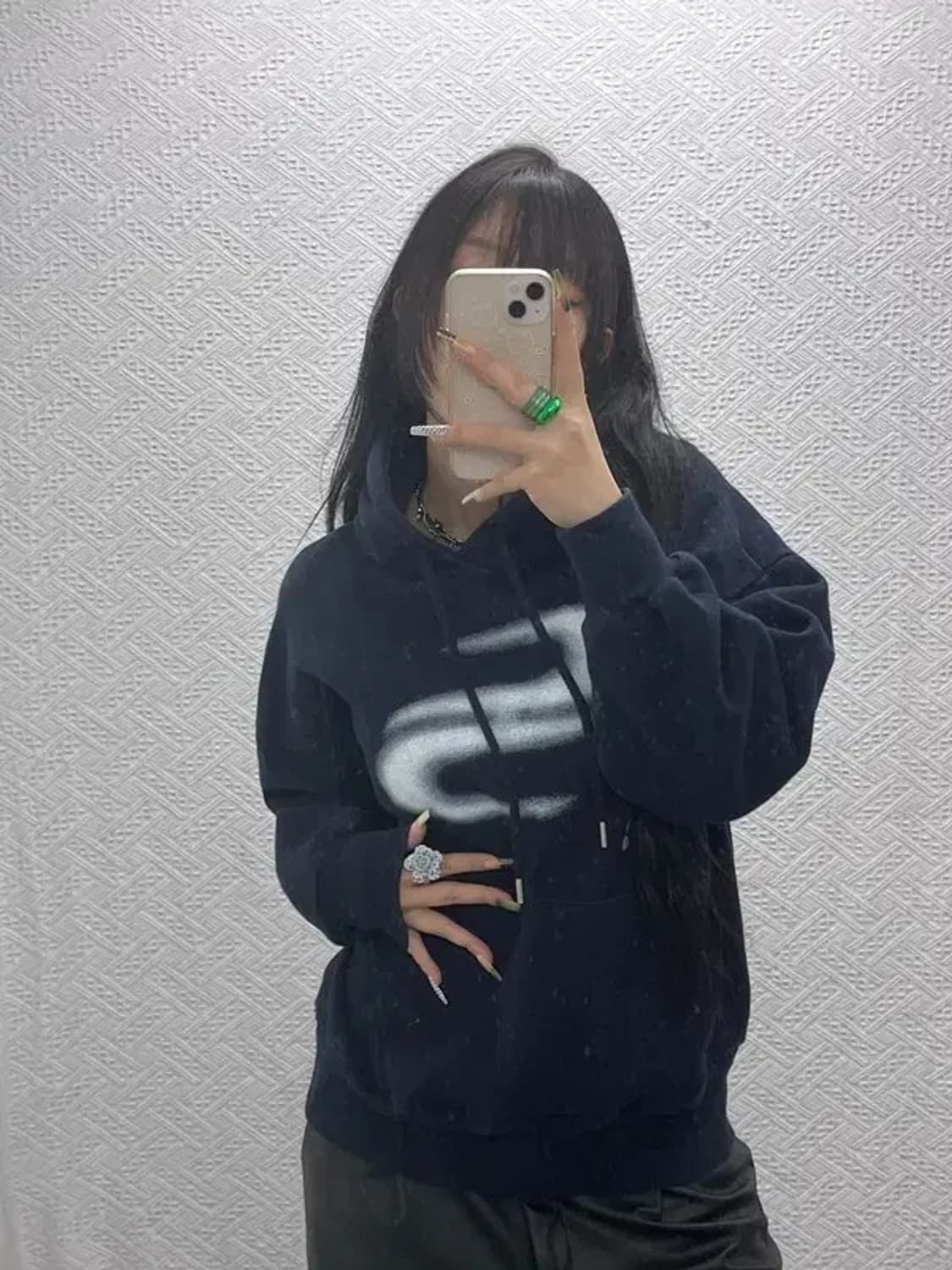 소라노 올드스쿨 스트릿 힙합 약기모 후드티 L C08003 상품이미지2