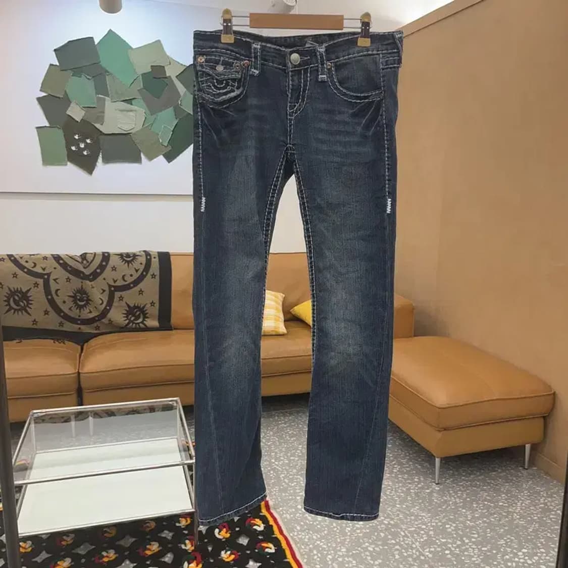 트루릴리전 조이 올드스쿨 레트로 스티치 데님팬츠 28인치 C08027 상품이미지3