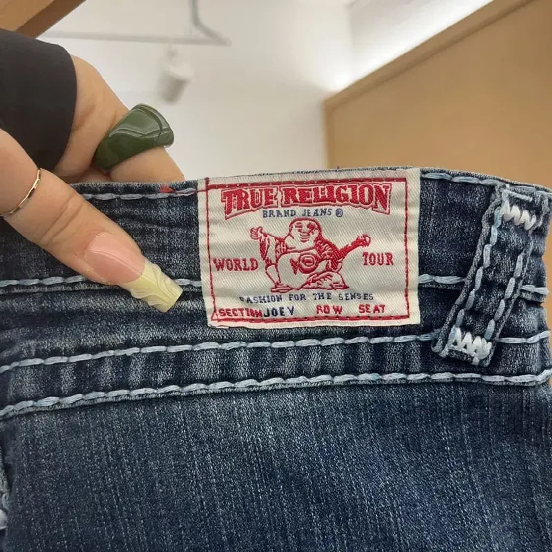트루릴리전 조이 올드스쿨 레트로 스티치 데님팬츠 28인치 C08027 상품이미지5