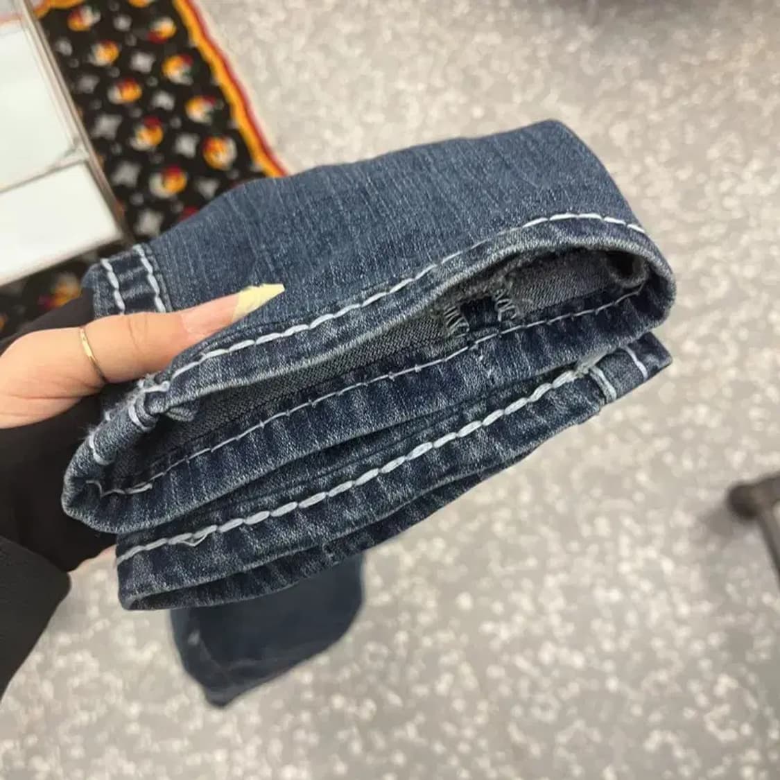 트루릴리전 조이 올드스쿨 레트로 스티치 데님팬츠 28인치 C08027 상품이미지9