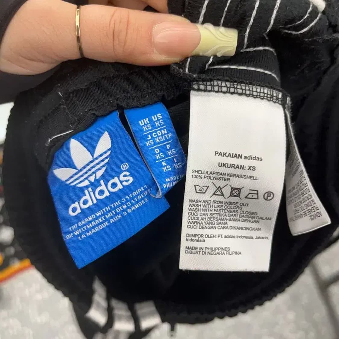 아디다스 파이어버드 검흰 트랙팬츠 XS C08034 상품이미지5