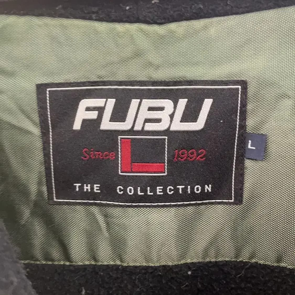 푸부 올드스쿨 레트로 빈티지 백로고 바람막이 후드 자켓 L C08000 상품이미지5