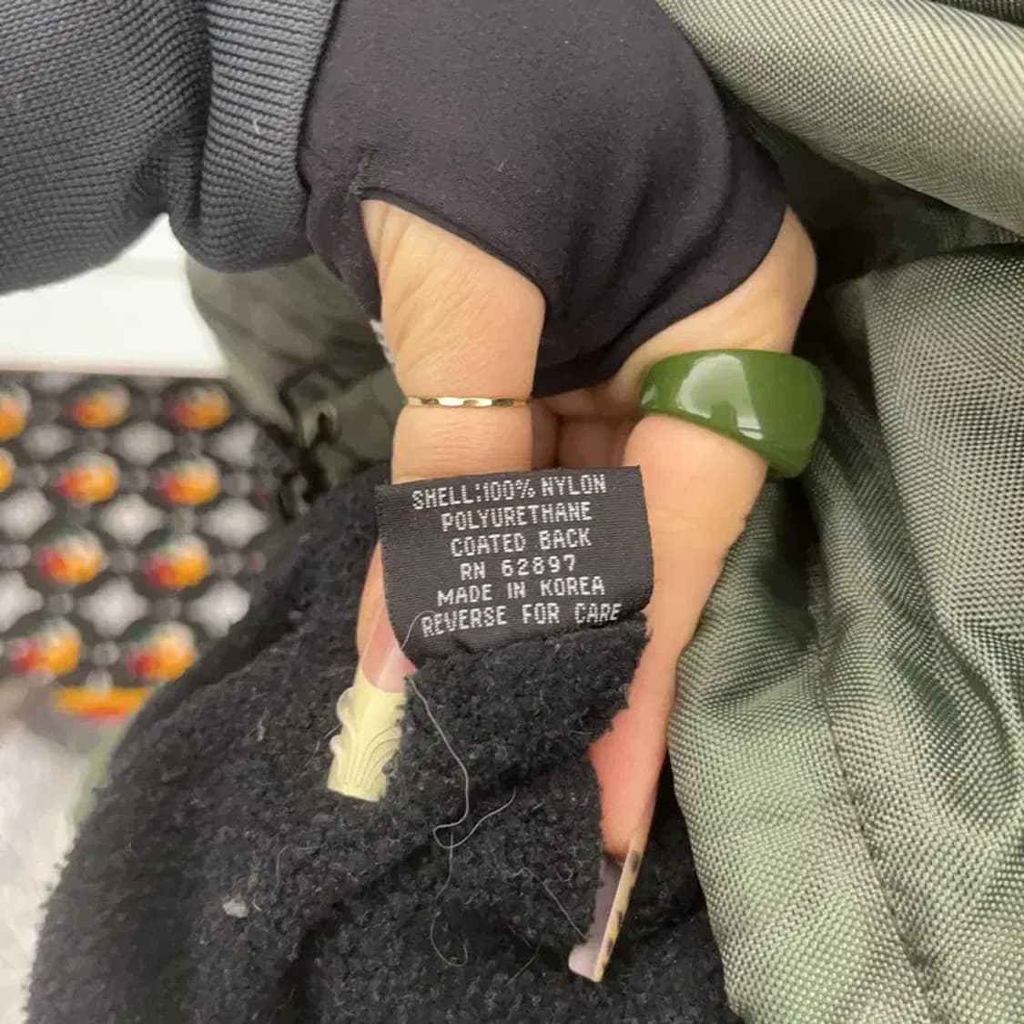 푸부 올드스쿨 레트로 빈티지 백로고 바람막이 후드 자켓 L C08000 상품이미지6