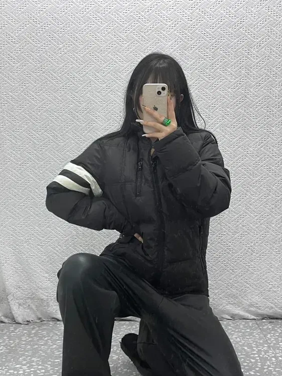 폴로 랄프로렌 럭비 올드스쿨 레트로 완장패치 패딩 S C08015 상품이미지2