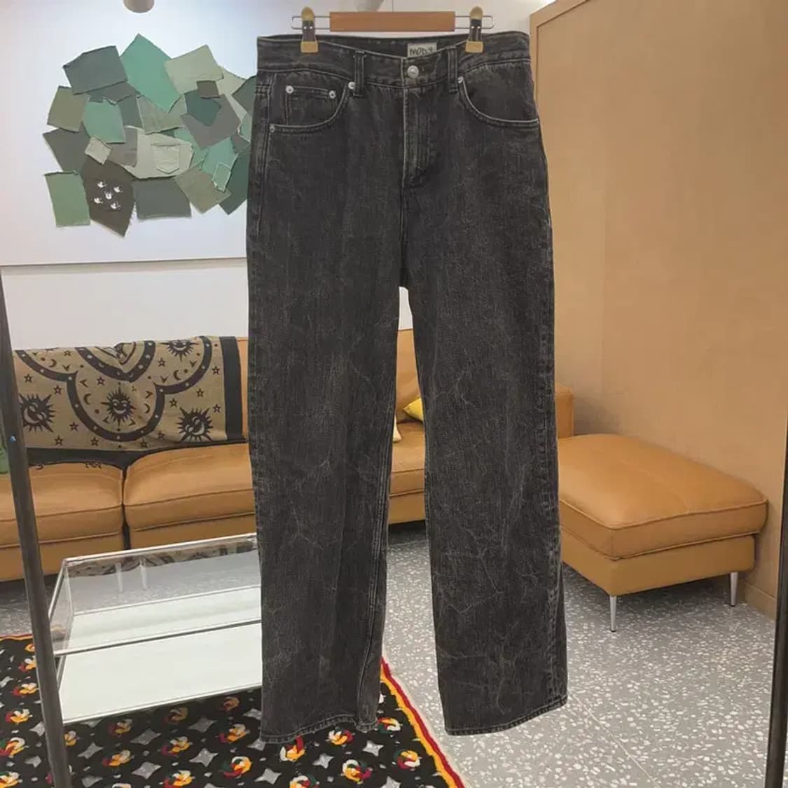 모드나인 빈티지 드레이프 워싱 데님팬츠 29인치 C08033 상품이미지3