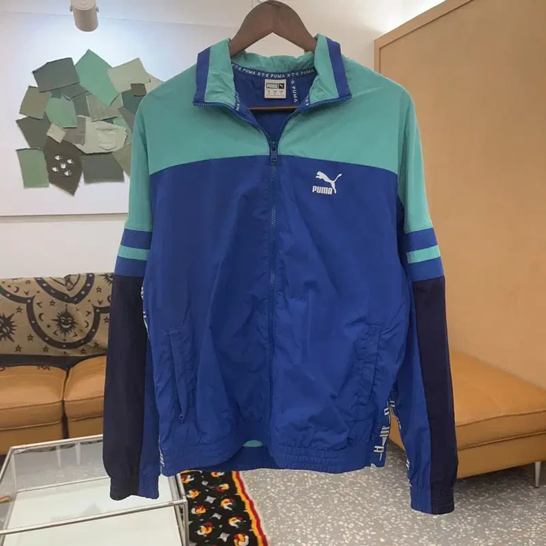 푸마 올드스쿨 레트로 윈드브레이커 배색 바람막이 S C08020 상품이미지3