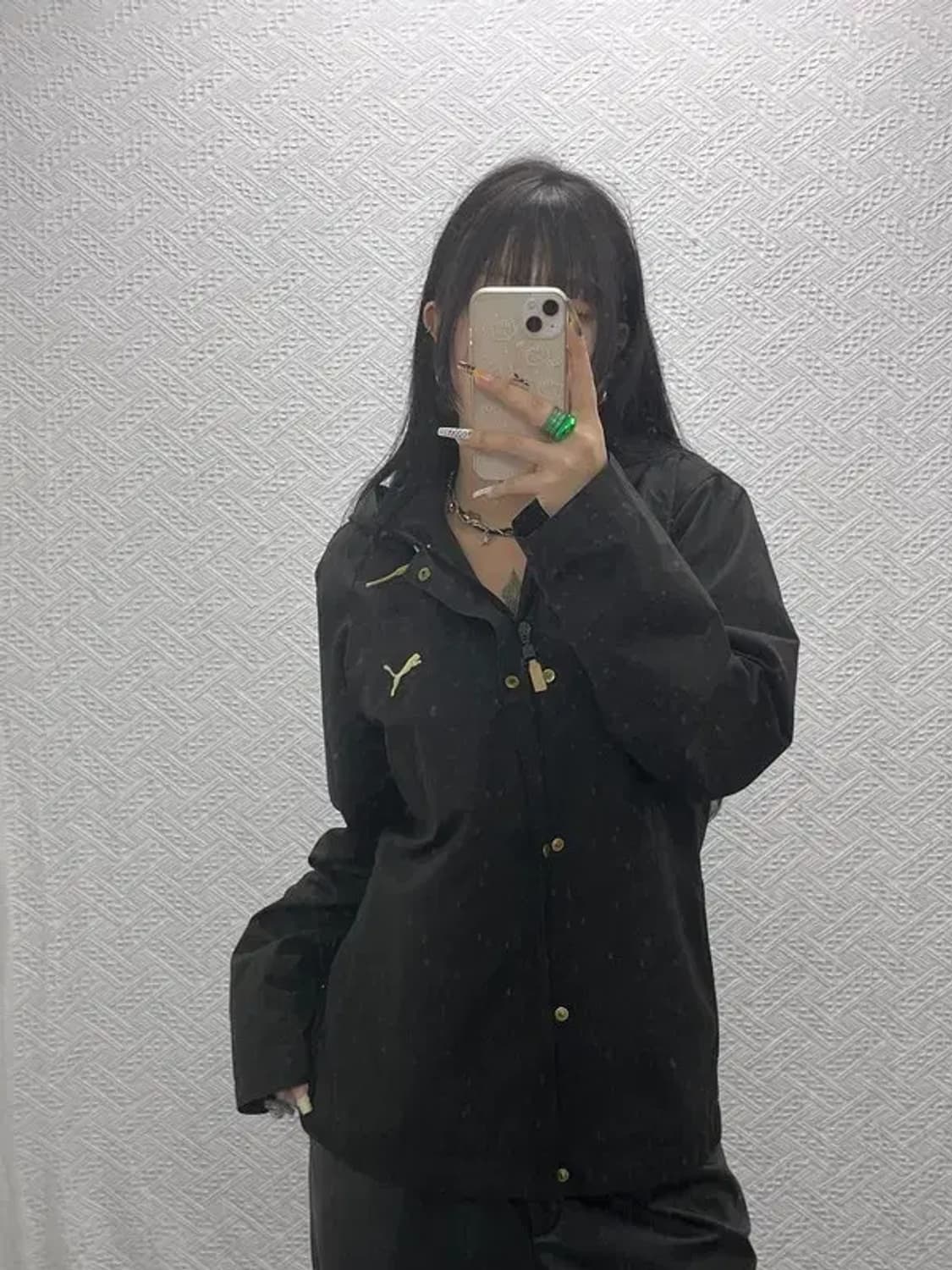 푸마 스포티 키치 자메이카 빅레터링 바람막이 자켓 M C08021 상품이미지1