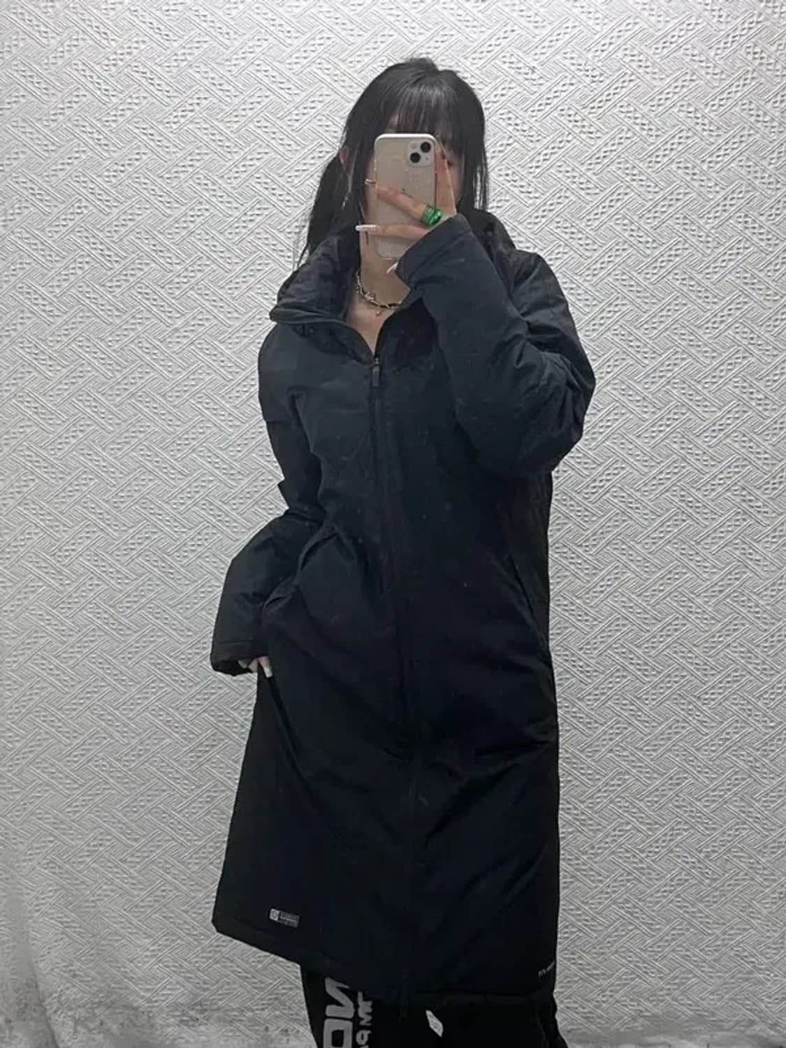 나이키 빈티지 스포티 캐주얼 후드 롱패딩 M C08038 상품이미지1