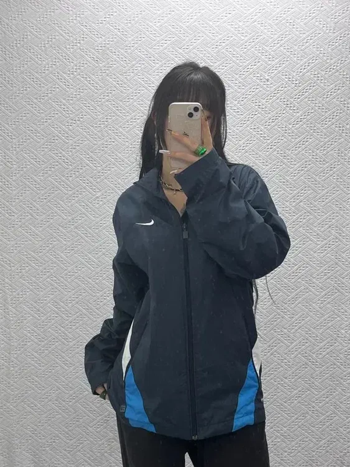 나이키 올드스쿨 레트로 00's 배색 바람막이 자켓 L C08044 상품이미지2