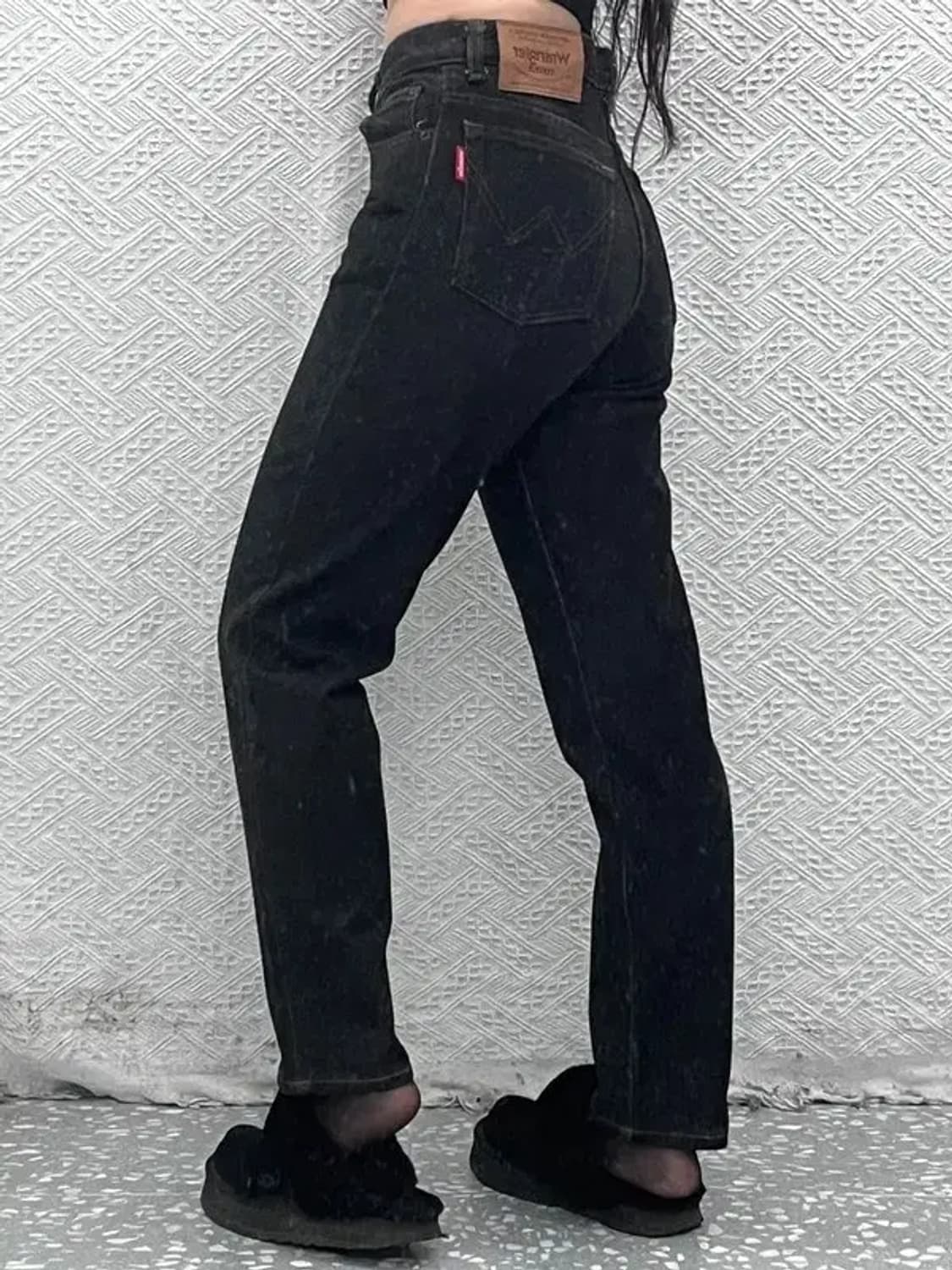 랭글러 빈티지 캐주얼 흑청 데님팬츠 29인치 C08062 상품이미지1