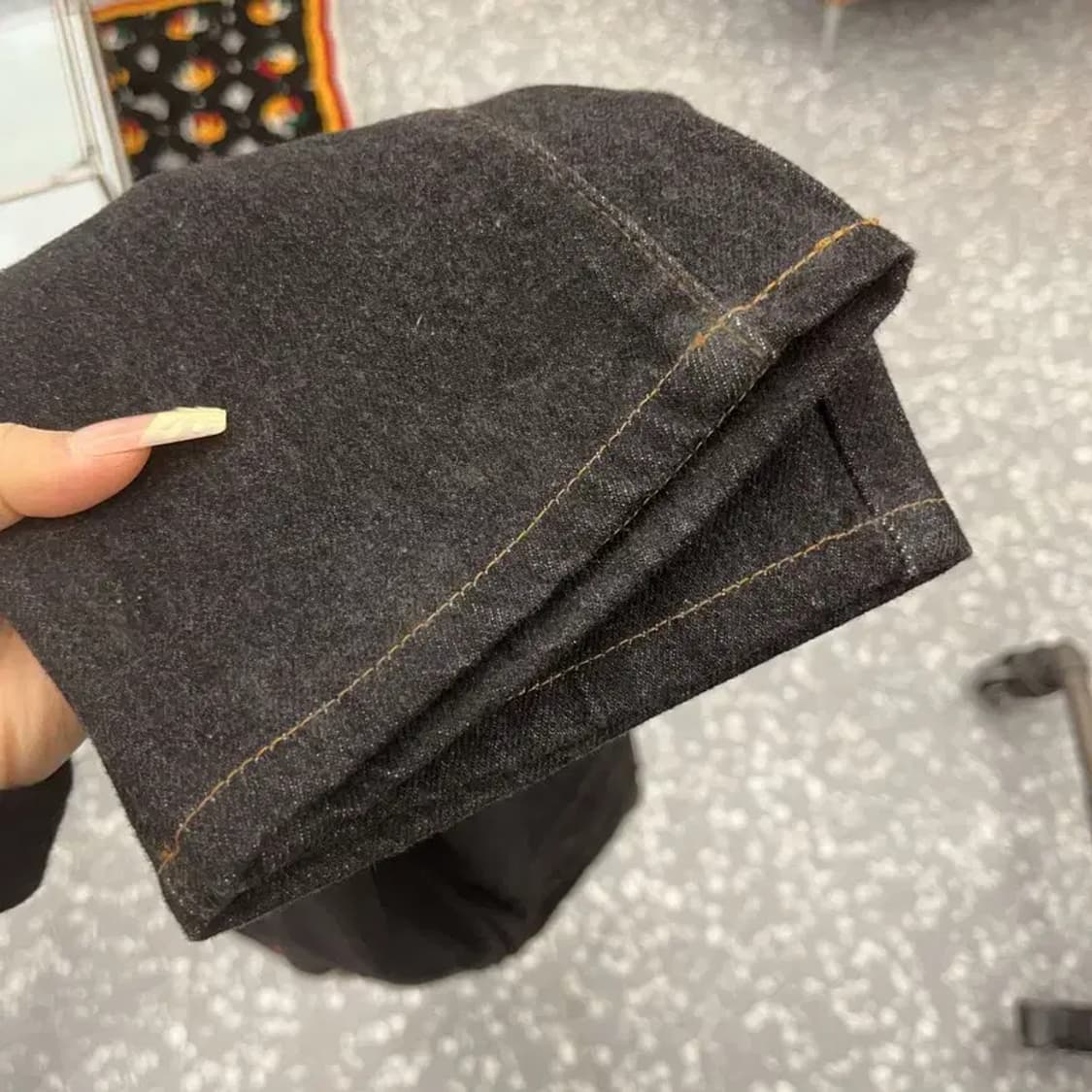 랭글러 빈티지 캐주얼 흑청 데님팬츠 29인치 C08062 상품이미지8