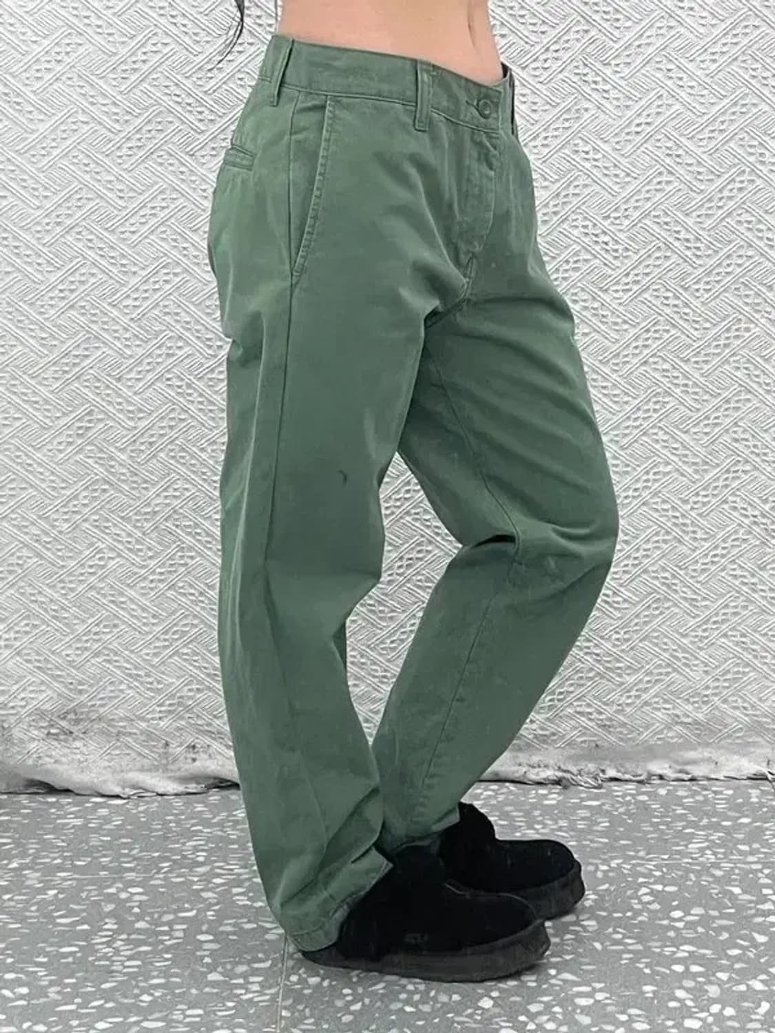 칼하트 빈티지 올리브카키 면바지 코튼팬츠 31인치 C08069 상품이미지2