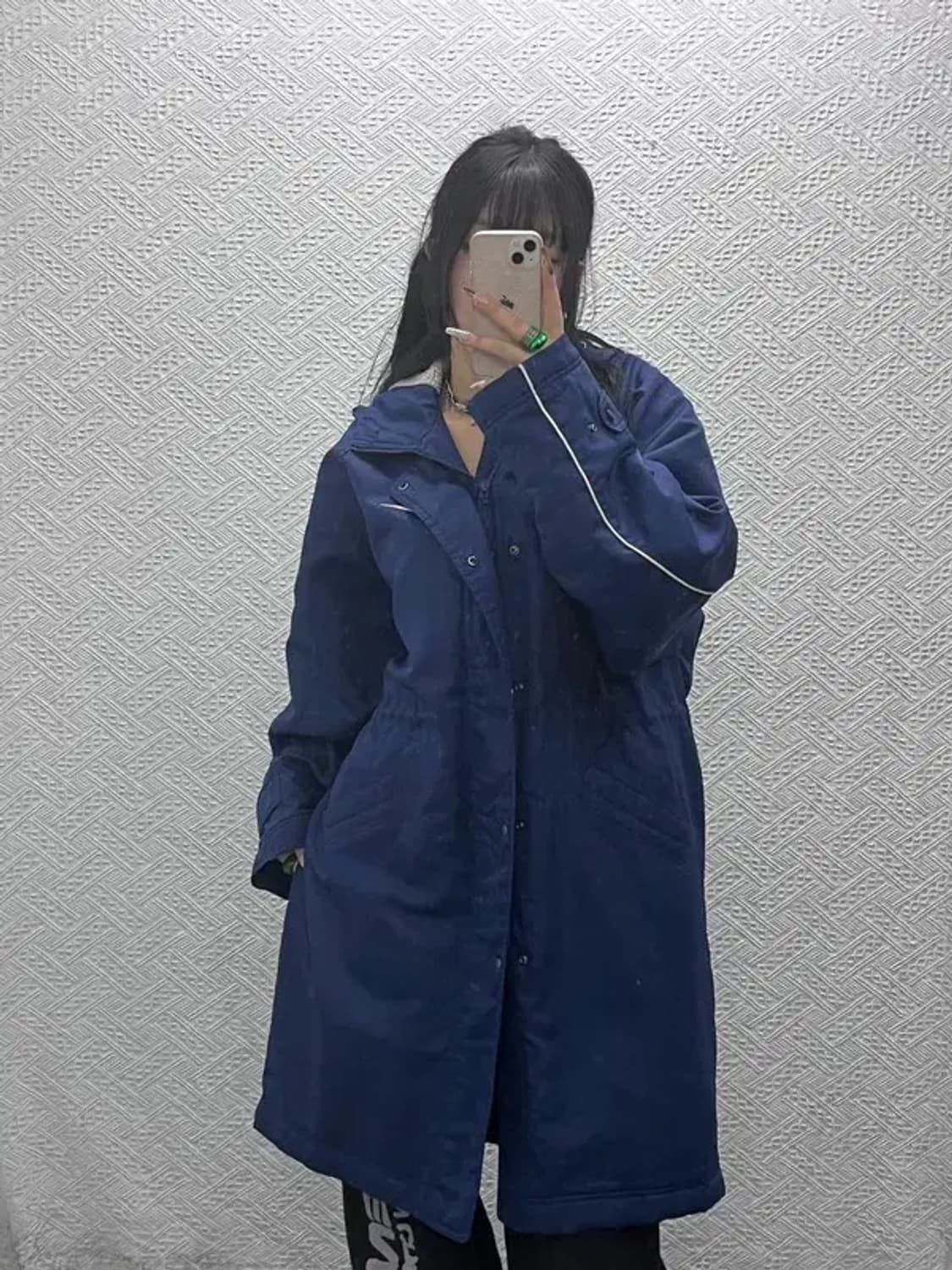 나이키 올드스쿨 레트로 양털기모 돕바 롱패딩 L C08039 상품이미지2