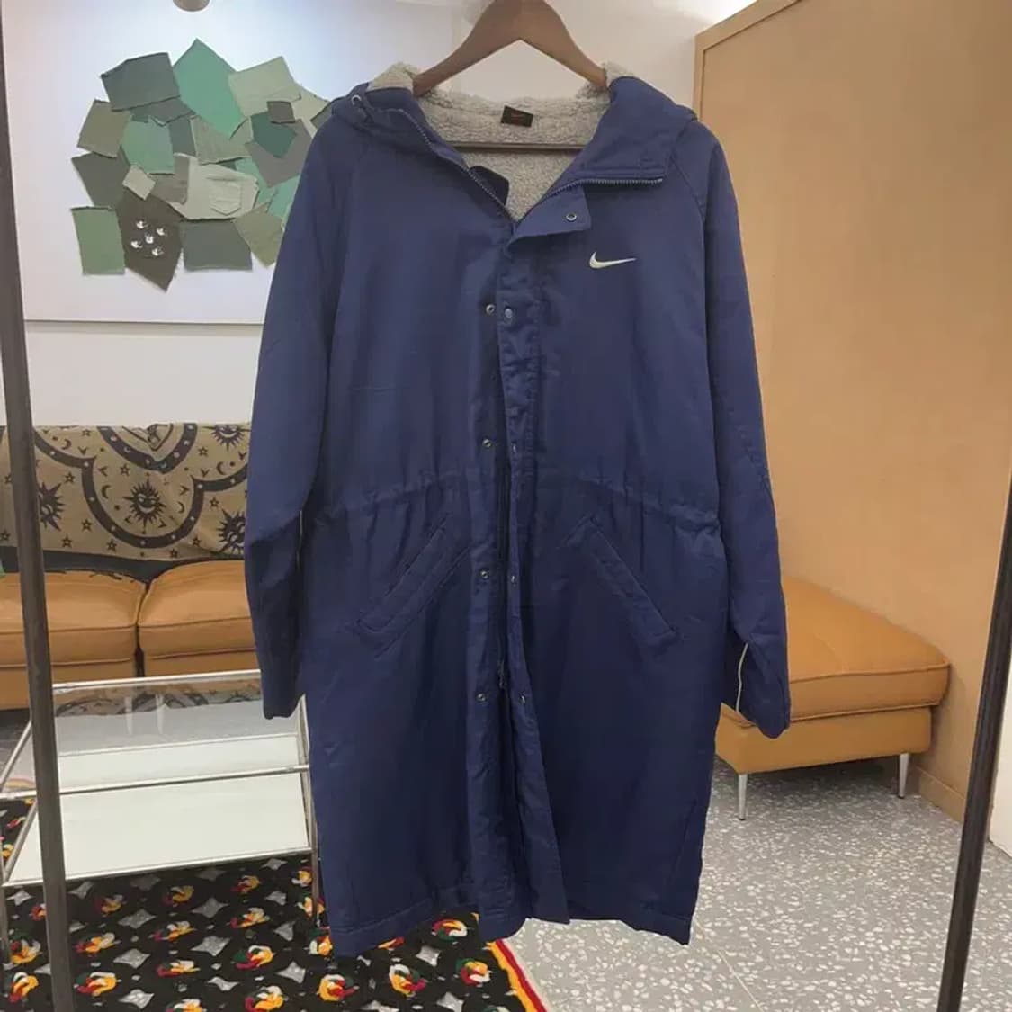 나이키 올드스쿨 레트로 양털기모 돕바 롱패딩 L C08039 상품이미지3