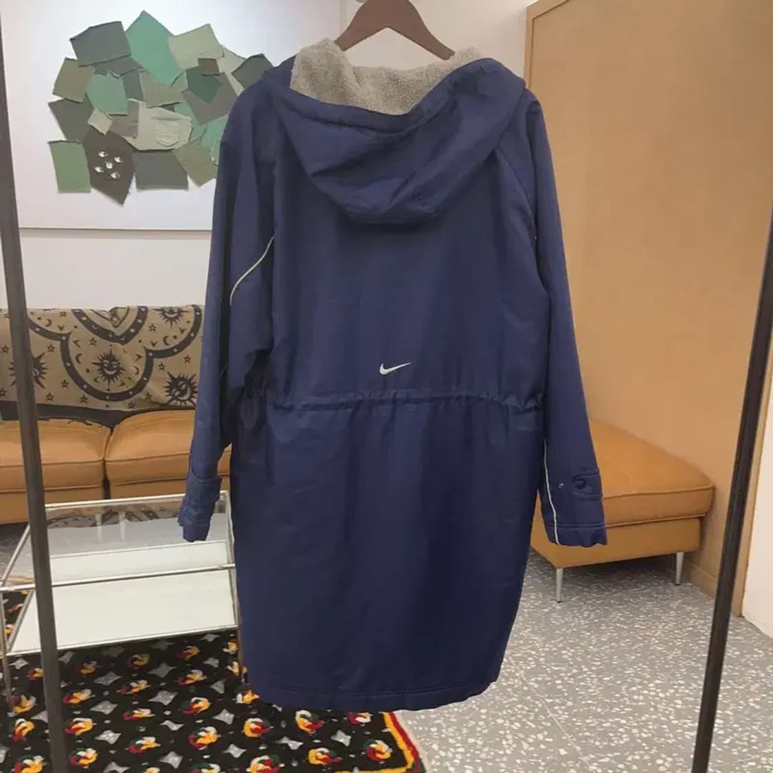 나이키 올드스쿨 레트로 양털기모 돕바 롱패딩 L C08039 상품이미지4