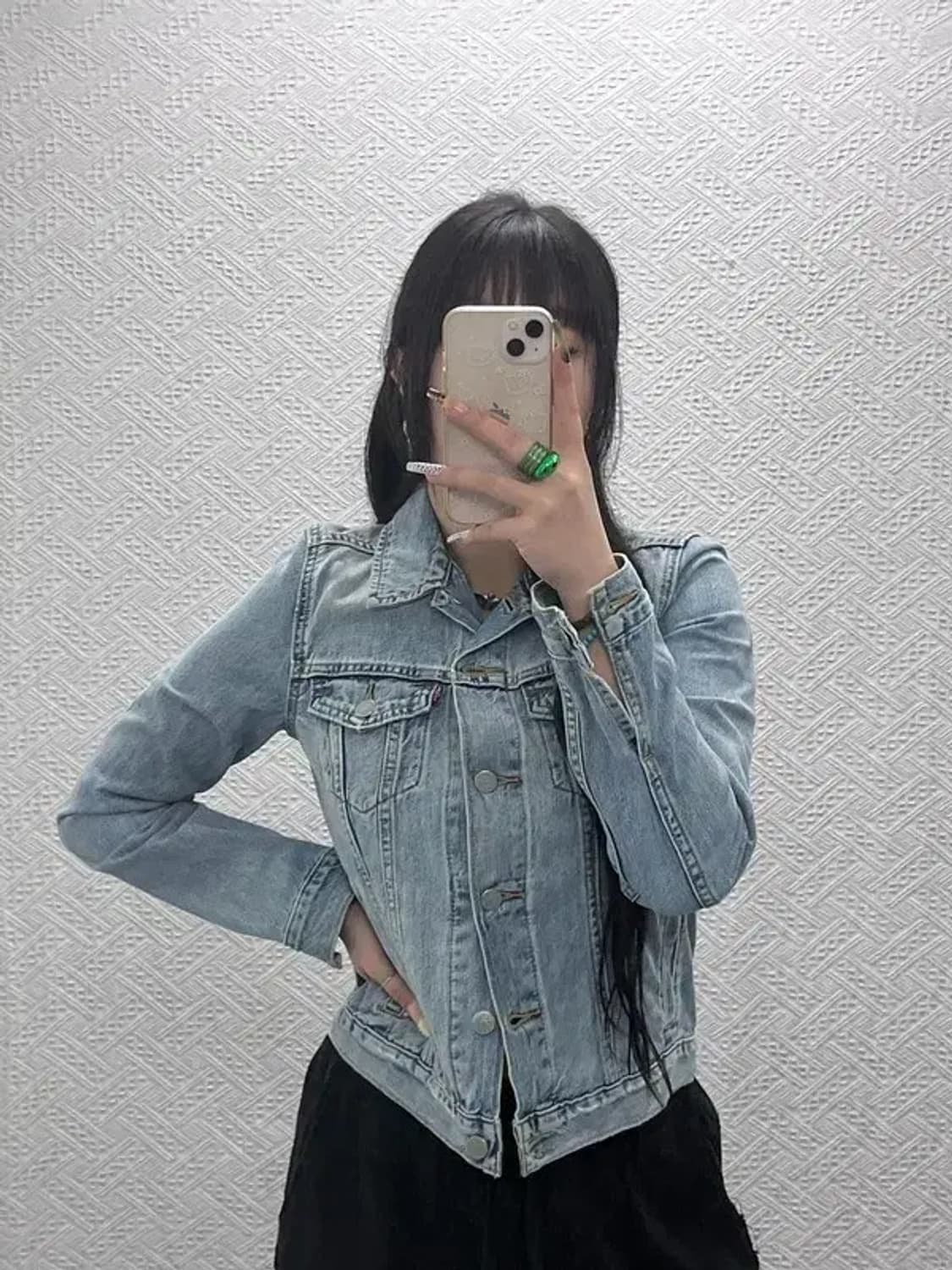 리바이스 빈티지무드 워싱 연청 데님자켓 90 C08056 상품이미지1