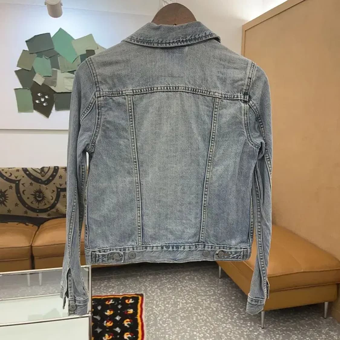 리바이스 빈티지무드 워싱 연청 데님자켓 90 C08056 상품이미지4