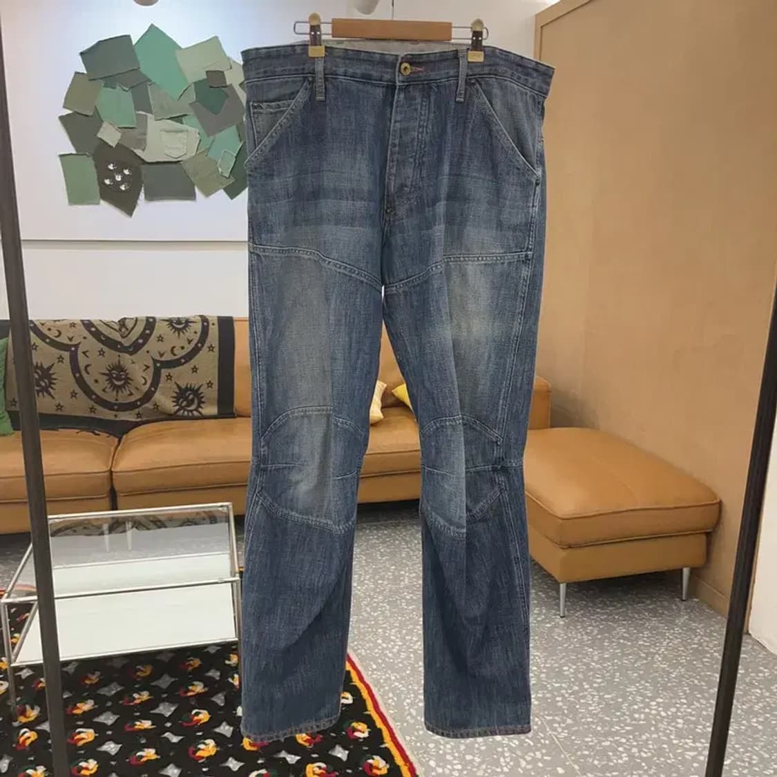 지스타 로우 빈티지 유니크3D 데님팬츠 34인치 C08063 상품이미지3