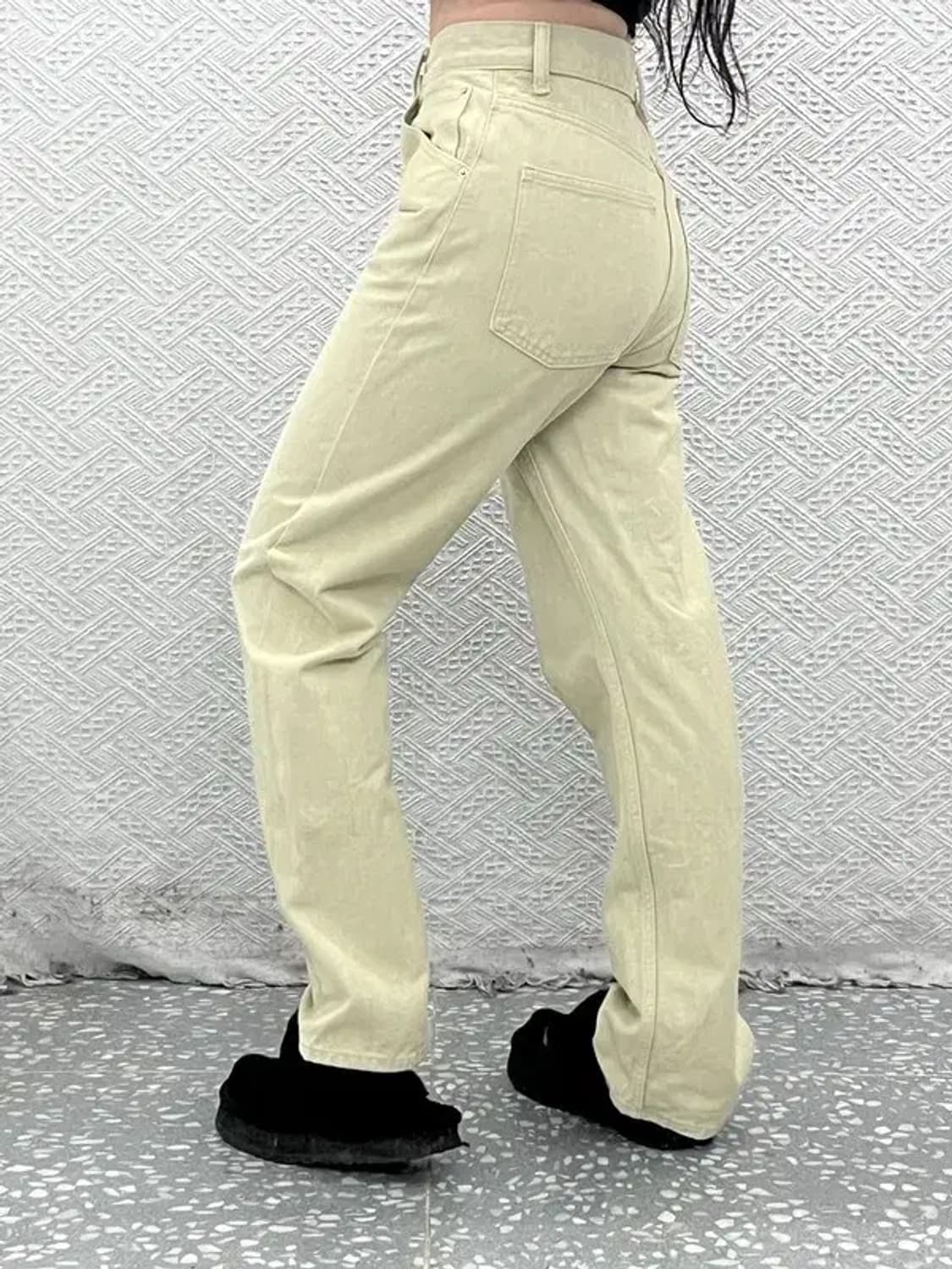 유니클로 U 르메르 빈티지 크림 면바지 코튼팬츠 25인치 C08070 상품이미지1