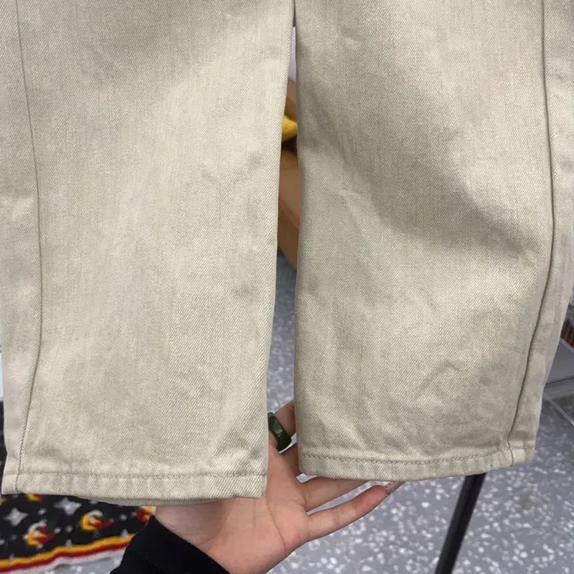 유니클로 U 르메르 빈티지 크림 면바지 코튼팬츠 25인치 C08070 상품이미지7