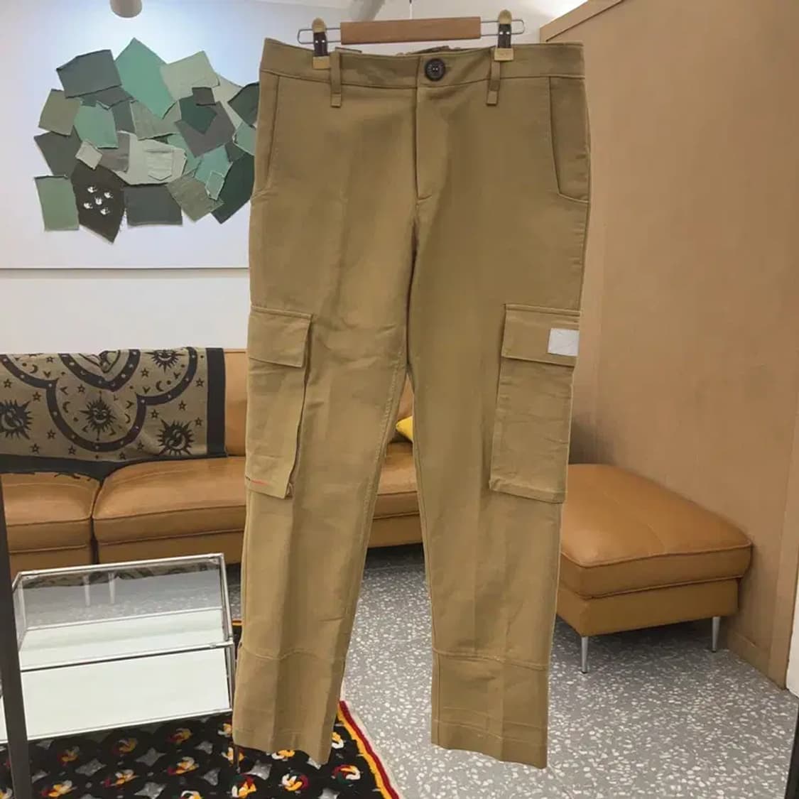 아더에러 스트릿 캐주얼 로고패치 브라운 카고팬츠 30인치 C08071 상품이미지3